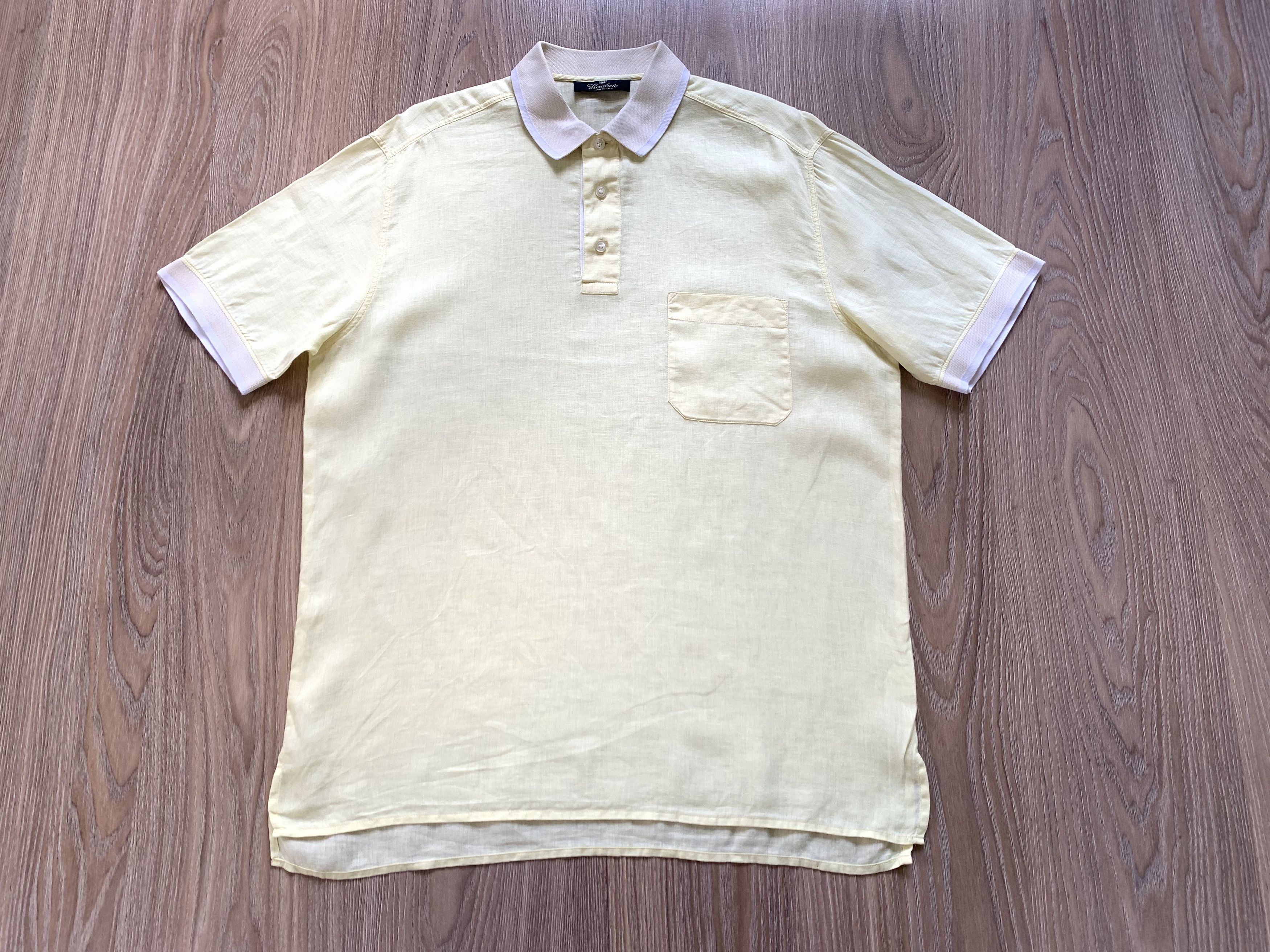 Other Viadeste Mens Linen Pocket Polo T-Shirt Size US L / EU 52-54 / 3 - 2 Thumbnail