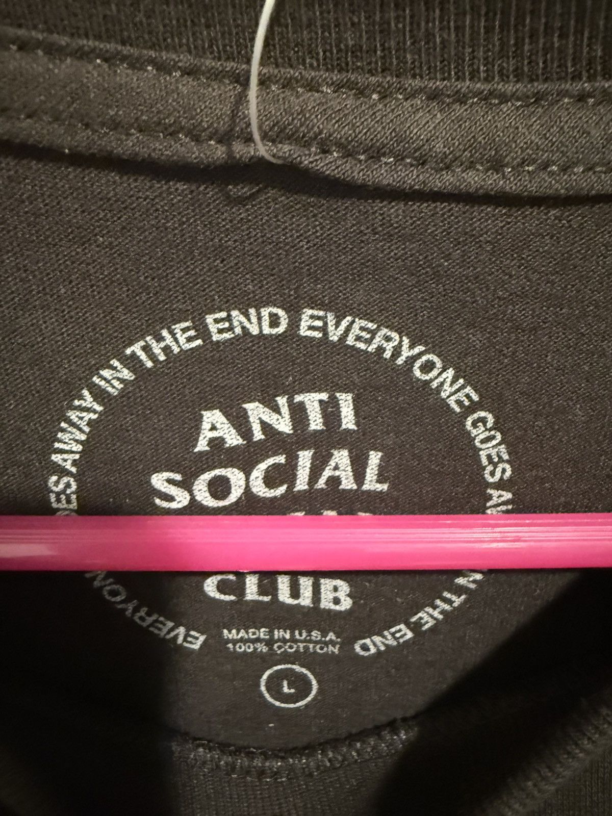 Anti Social Social Club Anti Social Social Club Black Short Sleeve Tee NWT Size US L / EU 52-54 / 3 - 4 Thumbnail