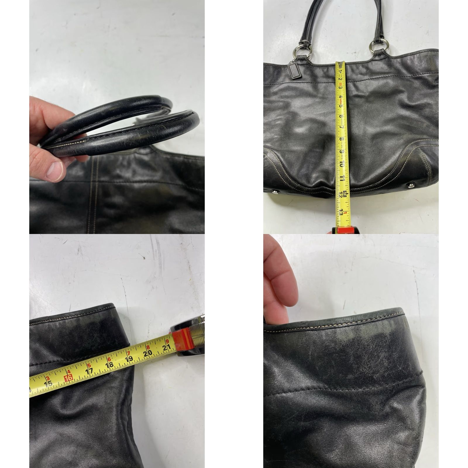 Coach **VINTAGE COACH 2005 SOHO BLACK LEATHER LARGE SHOULDER TOTE BAG** User: VINTAGE COACH 2005 SOHO BLACK LEATHER LARGE SHOULDER TOTE BAG Size ONE SIZE - 8 Thumbnail