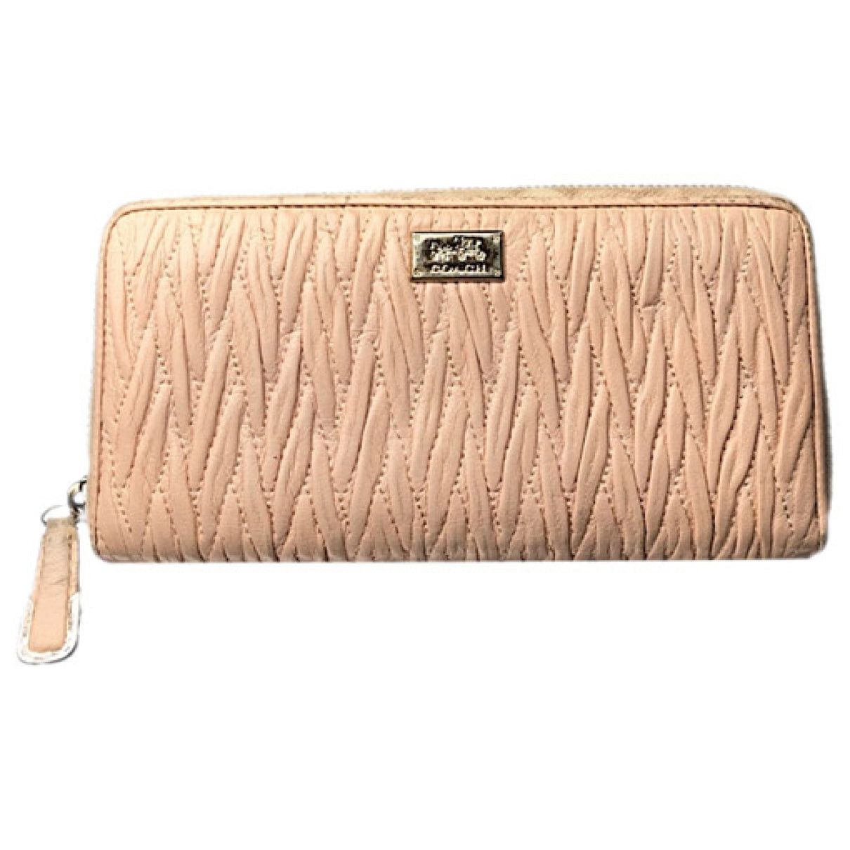 Coach Pink Leather Wallet Size ONE SIZE - 1 Thumbnail