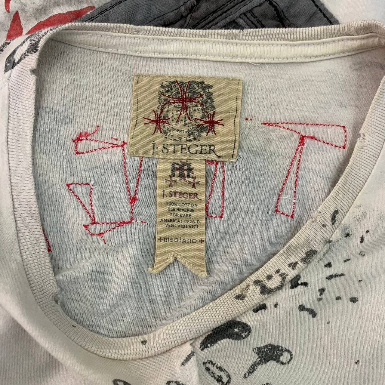 Designer × Vintage Vintage T-Shirt J•Steger mediano size S Size US S / EU 44-46 / 1 - 3 Thumbnail