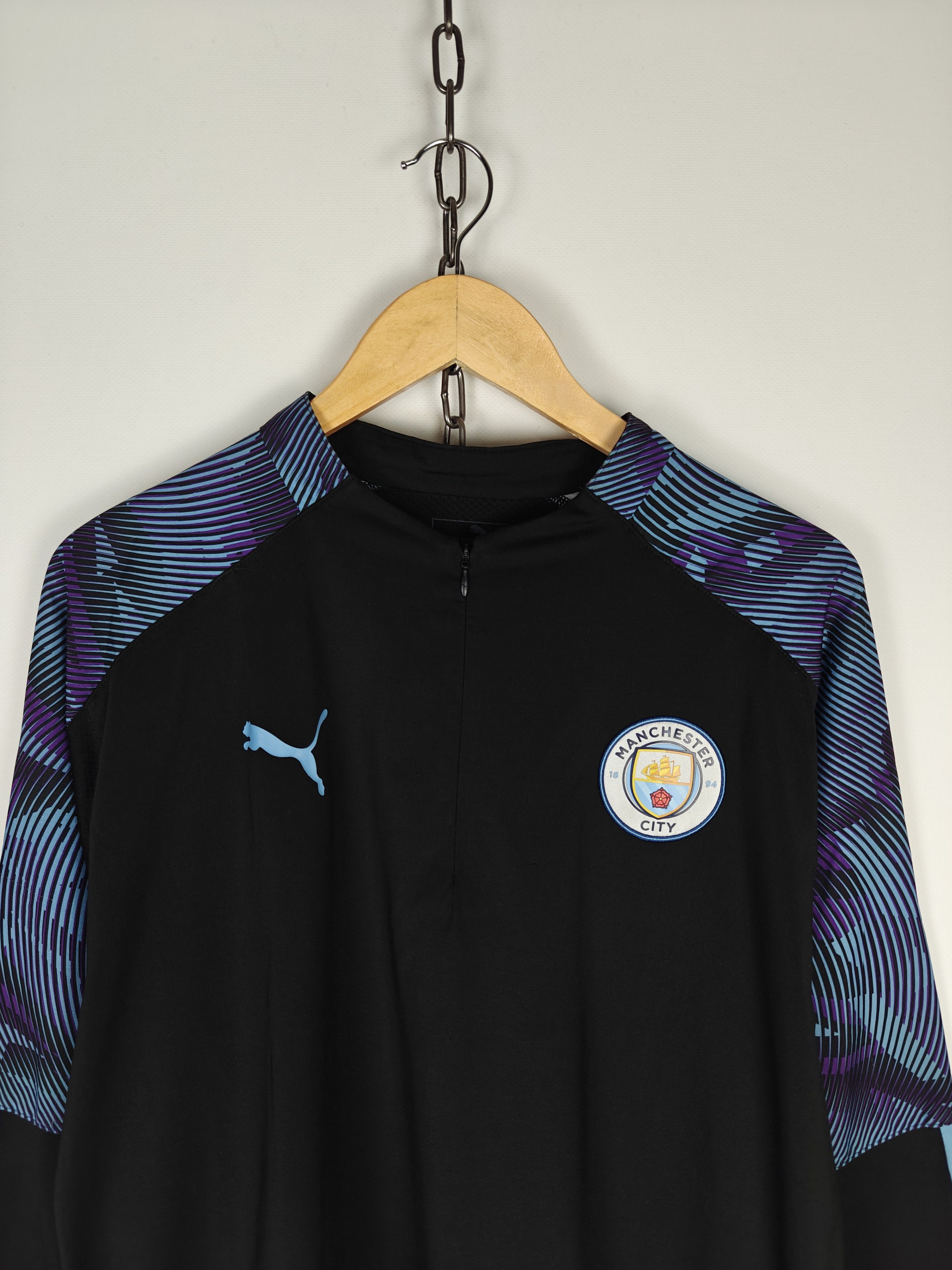 Puma Puma Manchester City Soccer Training Top Long Black XL Size US XL / EU 56 / 4 - 2 Thumbnail