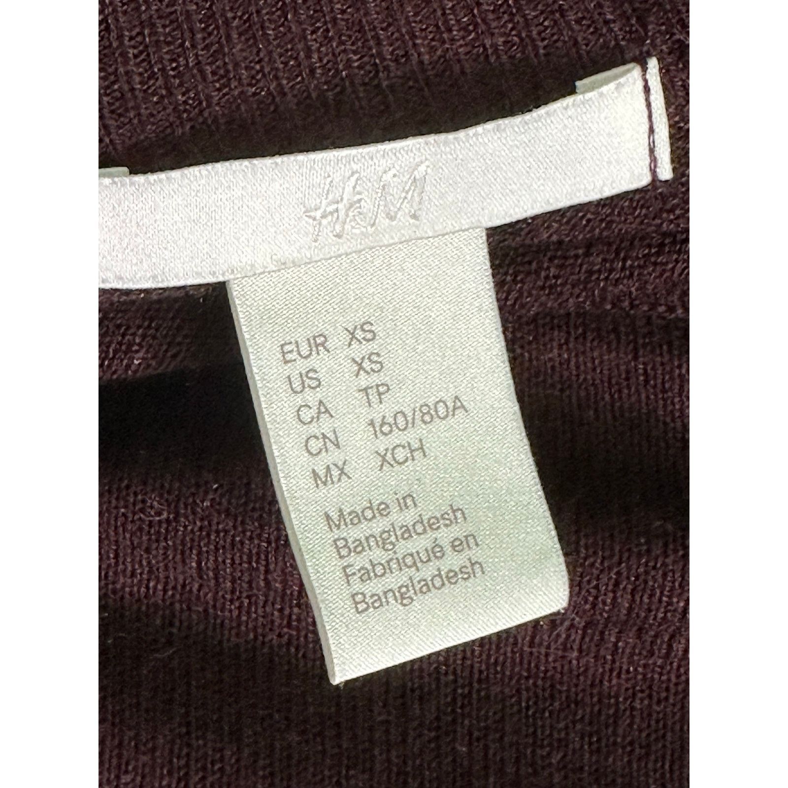 H&M H&M brown long sleeves hi low sweater size XS Size XS / US 0-2 / IT 36-38 - 3 Thumbnail