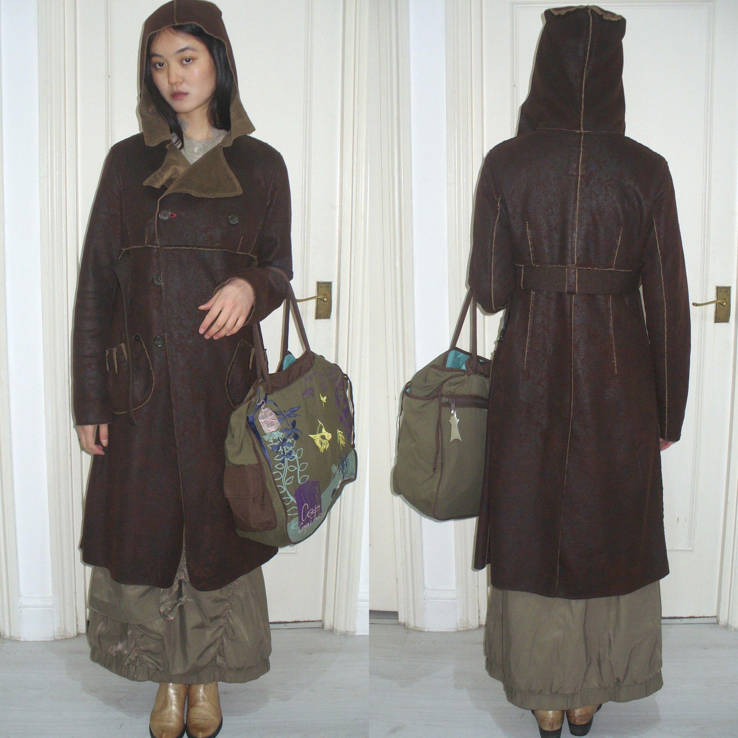 Other Vintage khaki maxi skirt Size 27" / US 4 / IT 40 - 4 Thumbnail