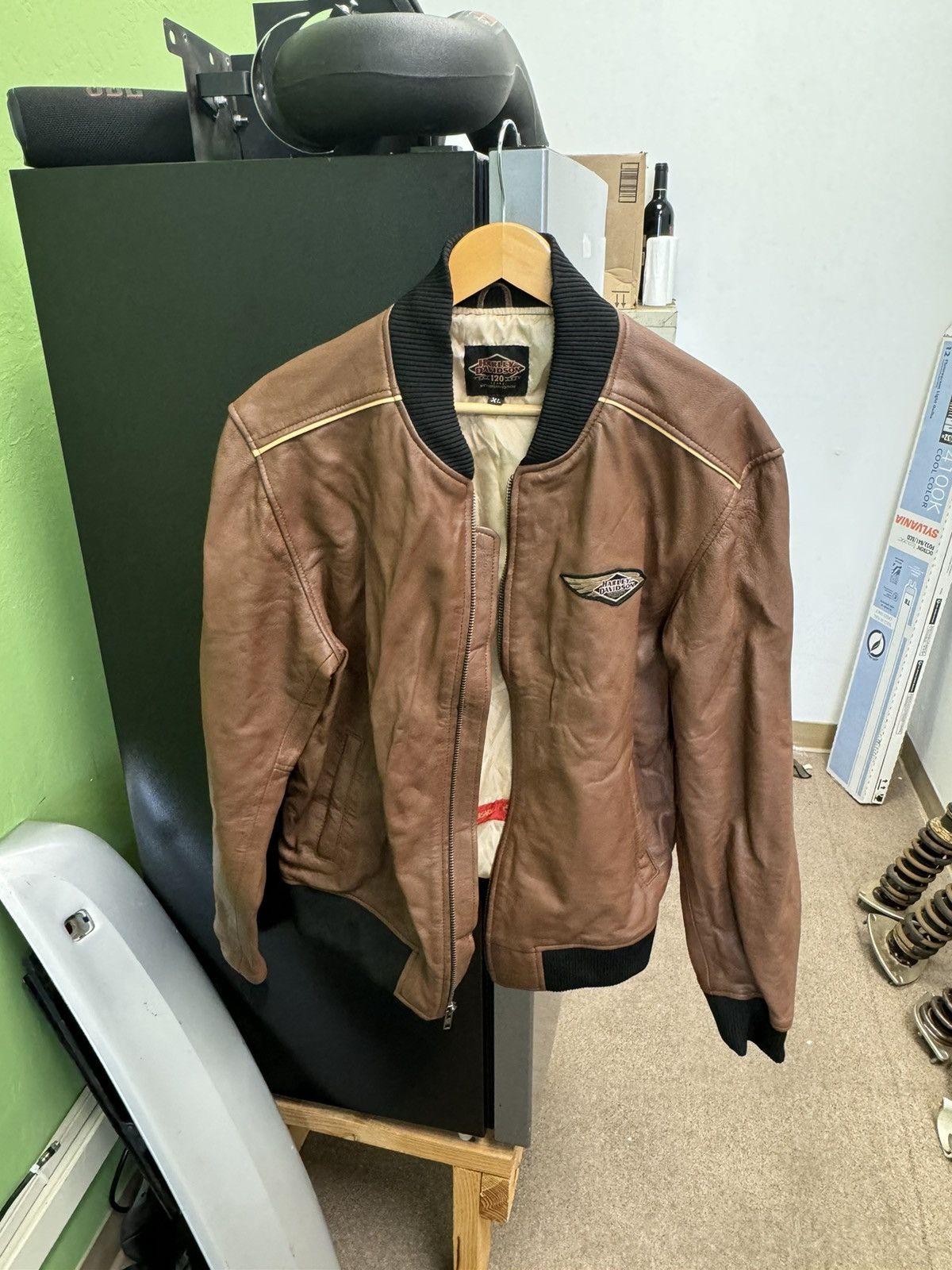 Harley Davidson × Vintage HARLEY DAVIDSON BOMBER JACKET Size US XL / EU 56 / 4 - 1 Thumbnail