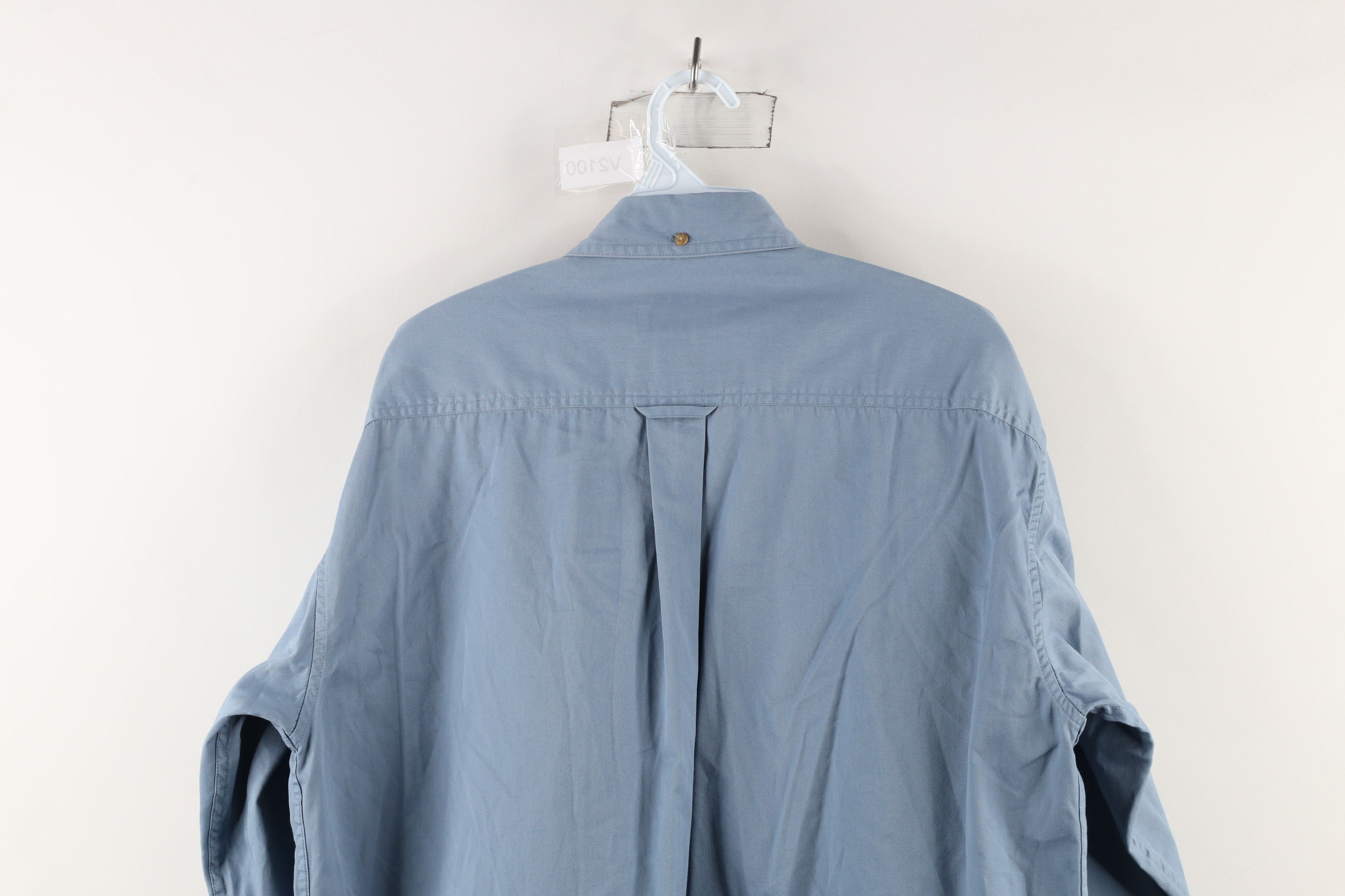 Cabelas × Vintage Vintage Cabelas Faded Safari Bush Collared Button Shirt Blue Size US M / EU 48-50 / 2 - 13 Thumbnail