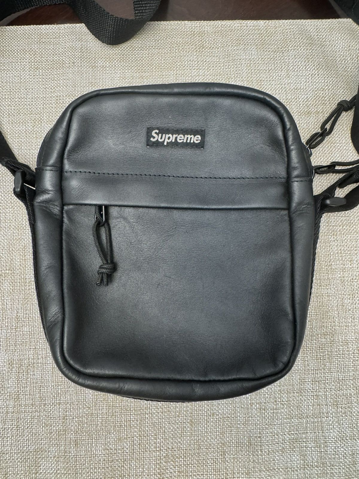 Supreme Leather Shoulder Bag FW24 FW24 Supreme Leather Shoulder Bag