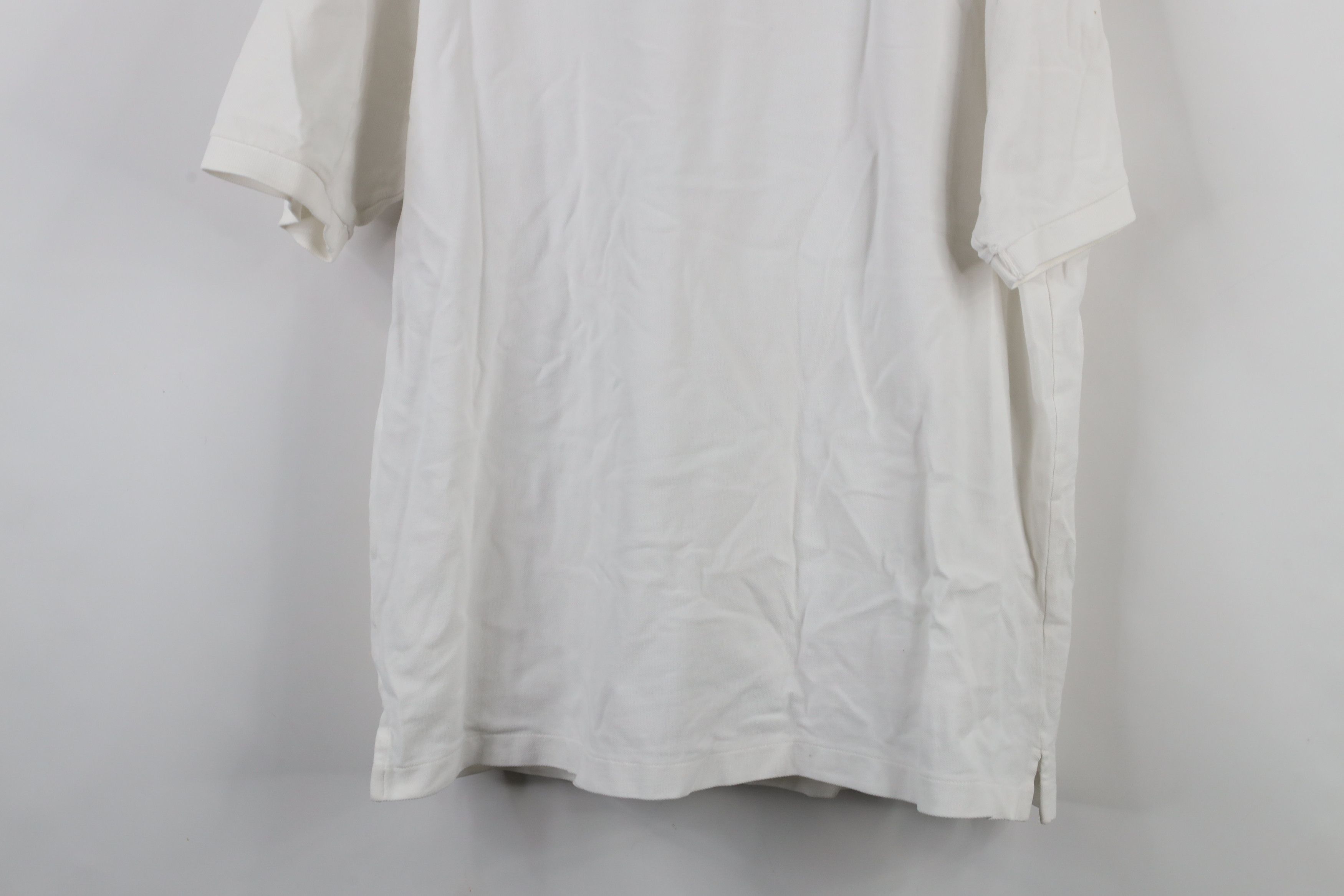 J.Crew × Vintage Vintage Y2K 2004 J Crew Blank Pique Cotton Polo Shirt White Size US XL / EU 56 / 4 - 13 Thumbnail