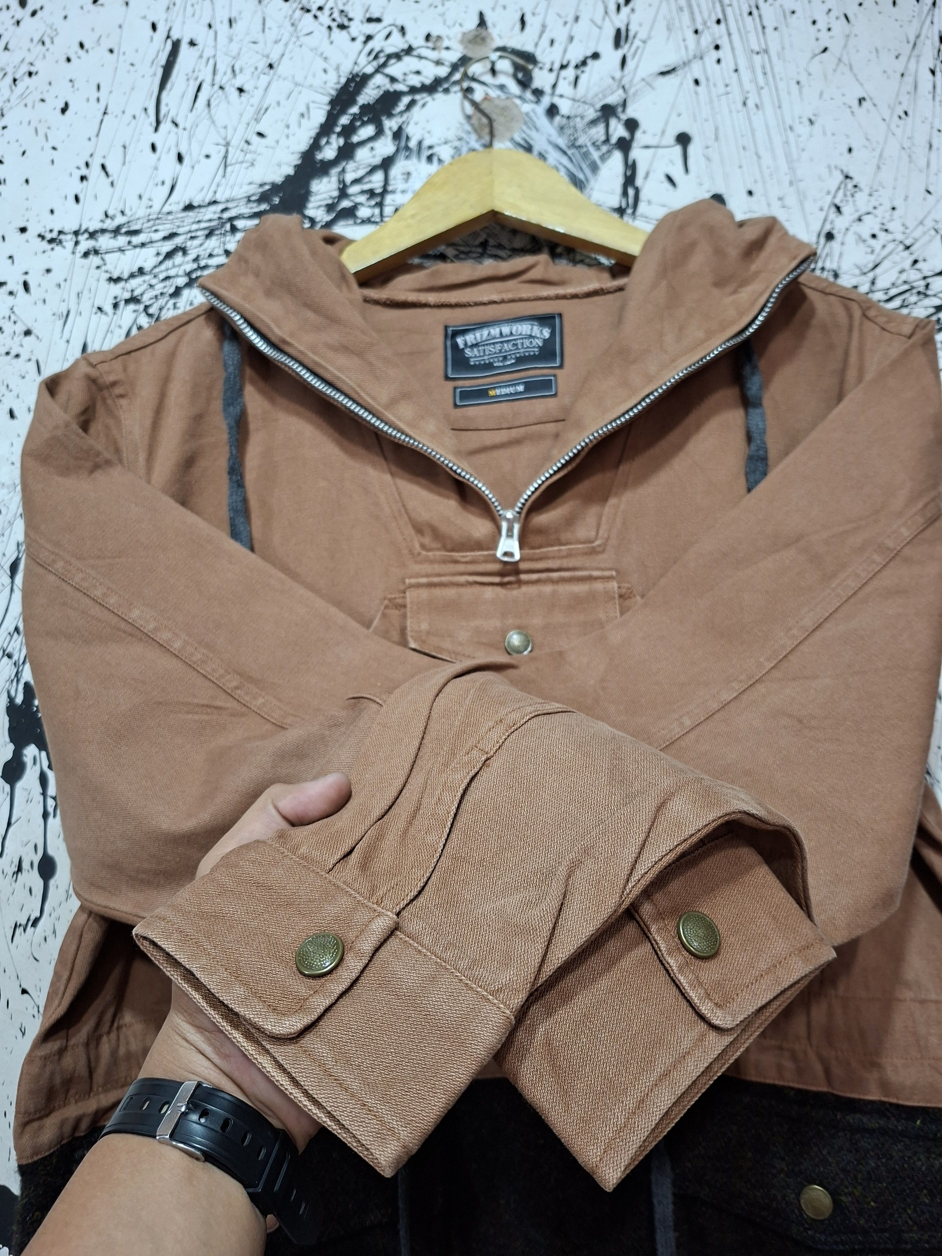 FrizmWORKS FRIMZWORKS X HARRIS TWEED COTTON WOOL ANORAK JACKET Size US M / EU 48-50 / 2 - 6 Thumbnail