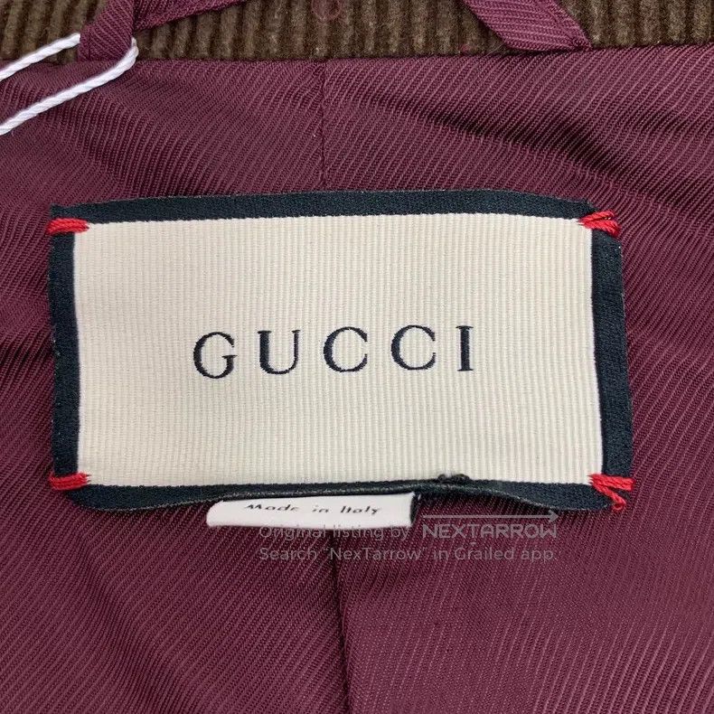 Gucci Gucci Crimson logo dark pattern full print lapel single-br Size US M / EU 48-50 / 2 - 6 Thumbnail