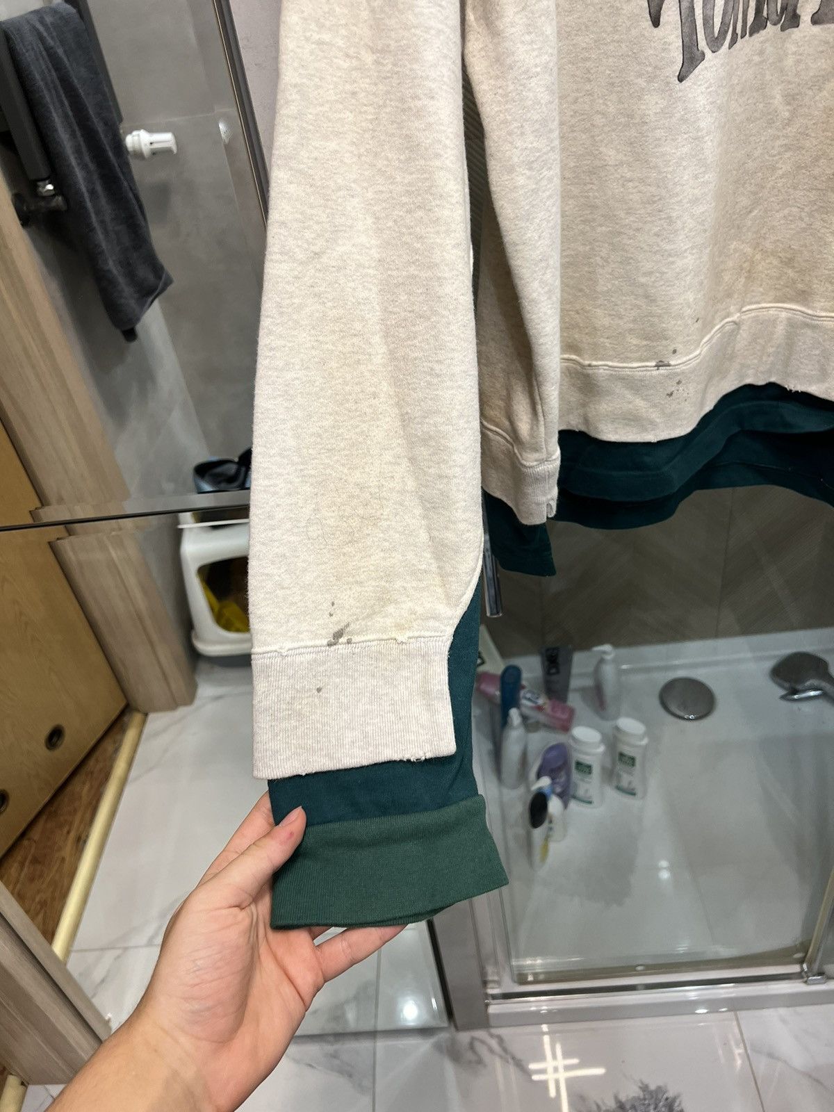 Japanese Brand × Maison MIHARA YASUHIRO Layered distressed Lets Sing Tomorrow Sweatshirt Size US M / EU 48-50 / 2 - 5 Thumbnail