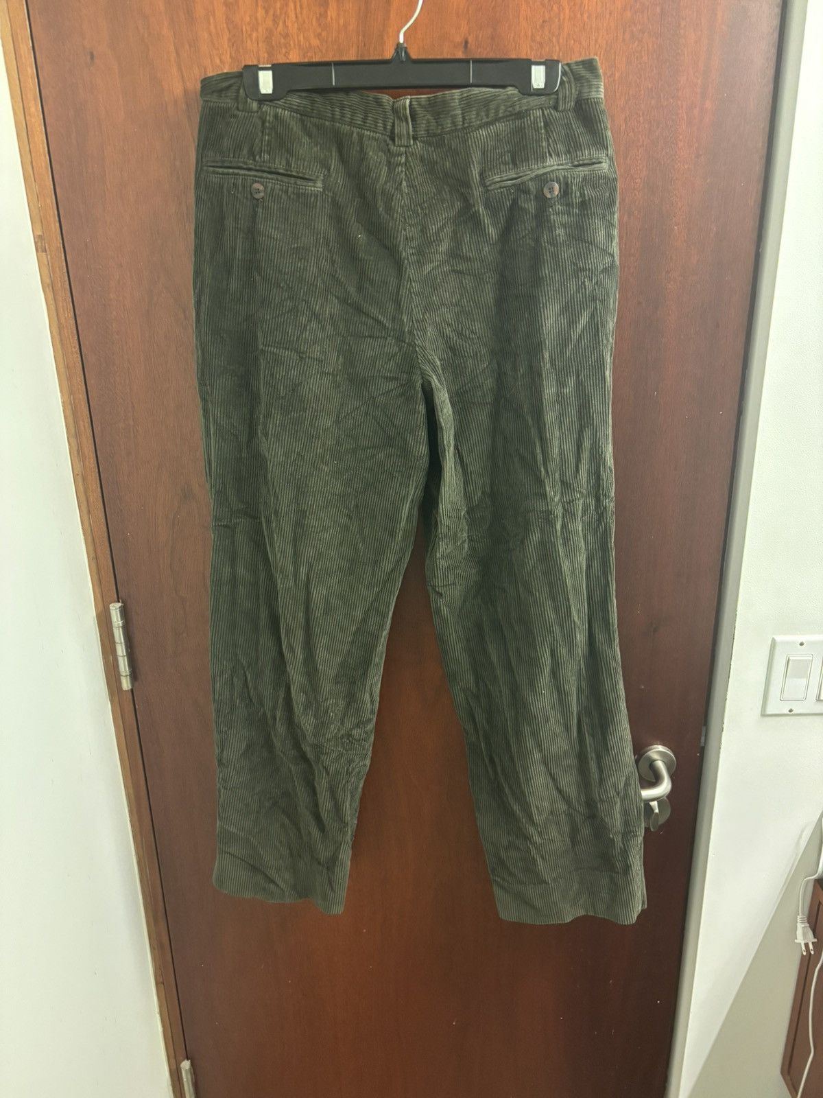 Vintage Mr. Leggs olive khaki corduroy trouser Size US 34 / EU 50 - 2 Thumbnail