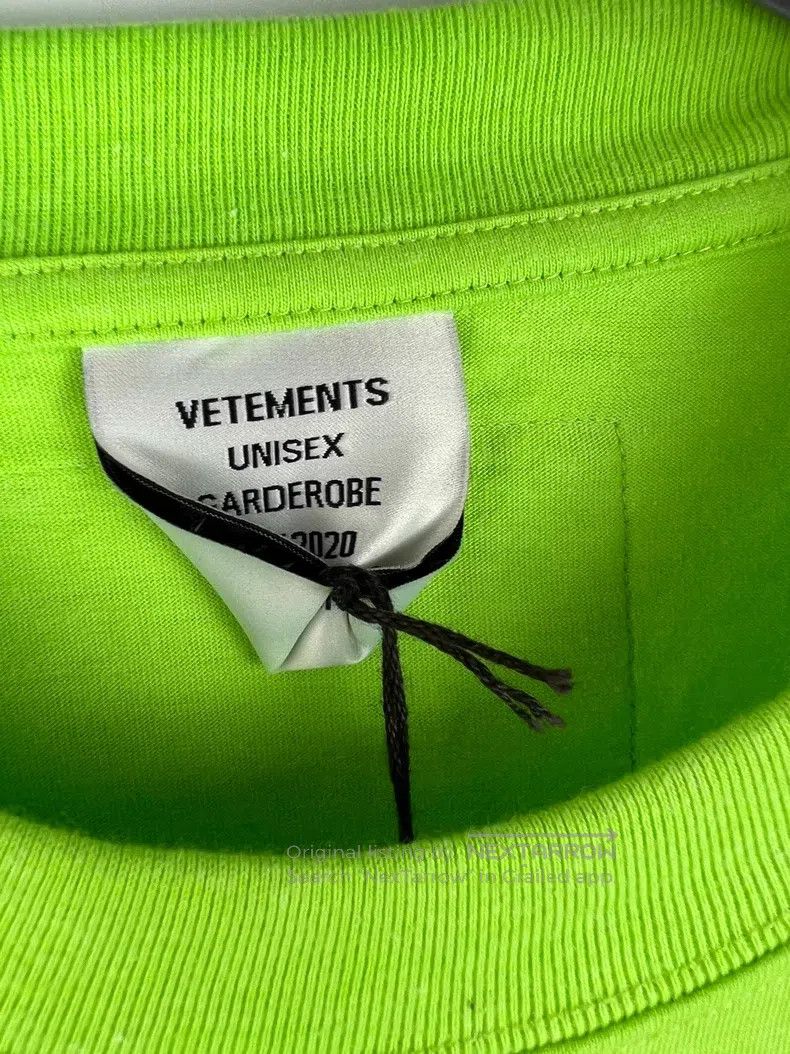 Vetements Vetements Classic Avocado Green Tag Short Sleeve Size US XL / EU 56 / 4 - 3 Thumbnail