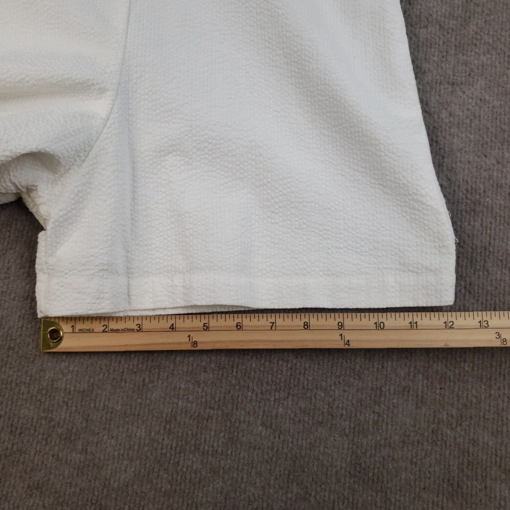 Staud Staud Romper Womens Medium White Arabella Short Jumpsuit Zip Laced The Size 32" / US 10 / IT 46 - 6 Thumbnail