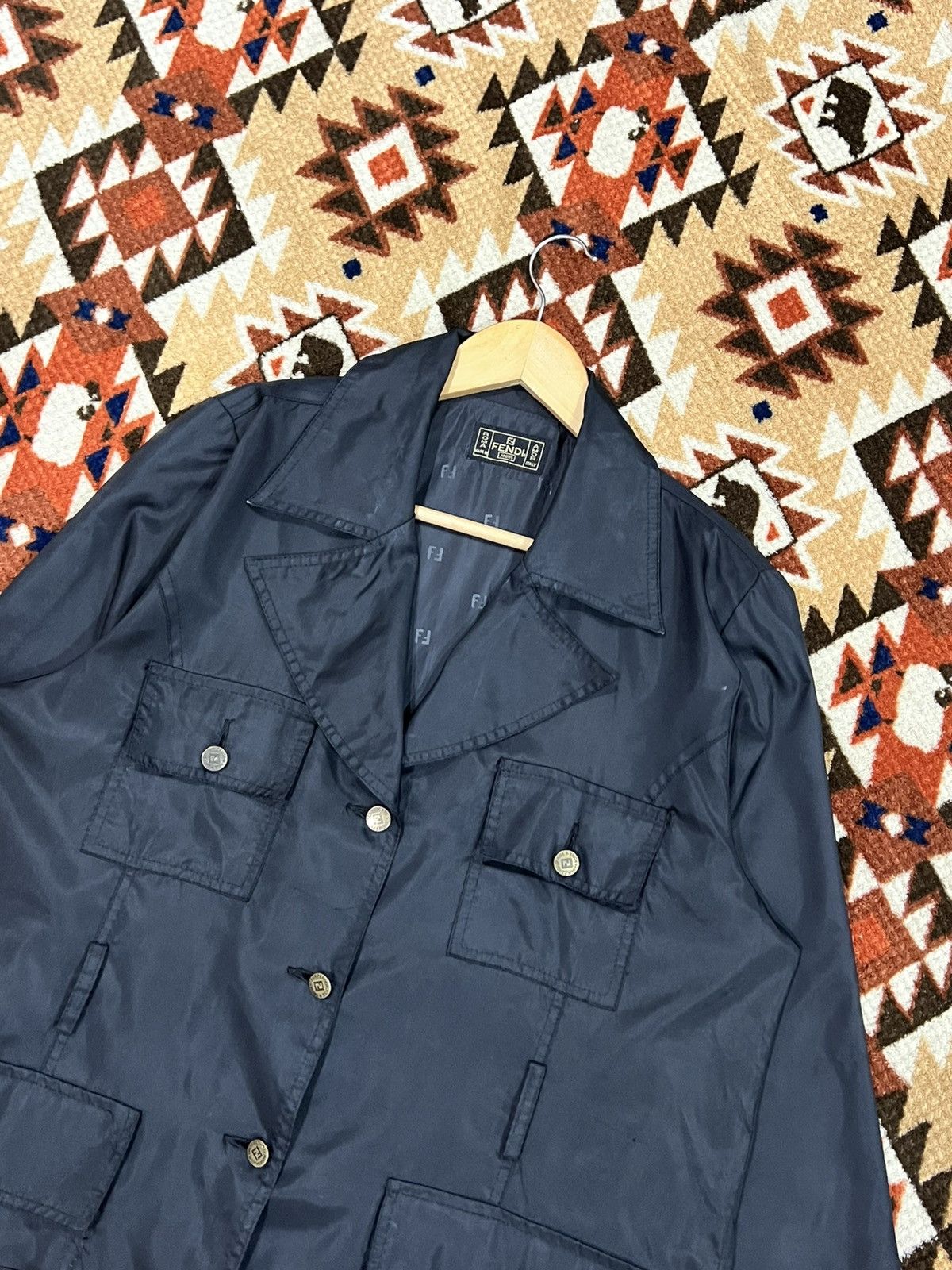 Fendi Vtg 90's Fendi Jacket Size L / US 10 / IT 46 - 3 Thumbnail