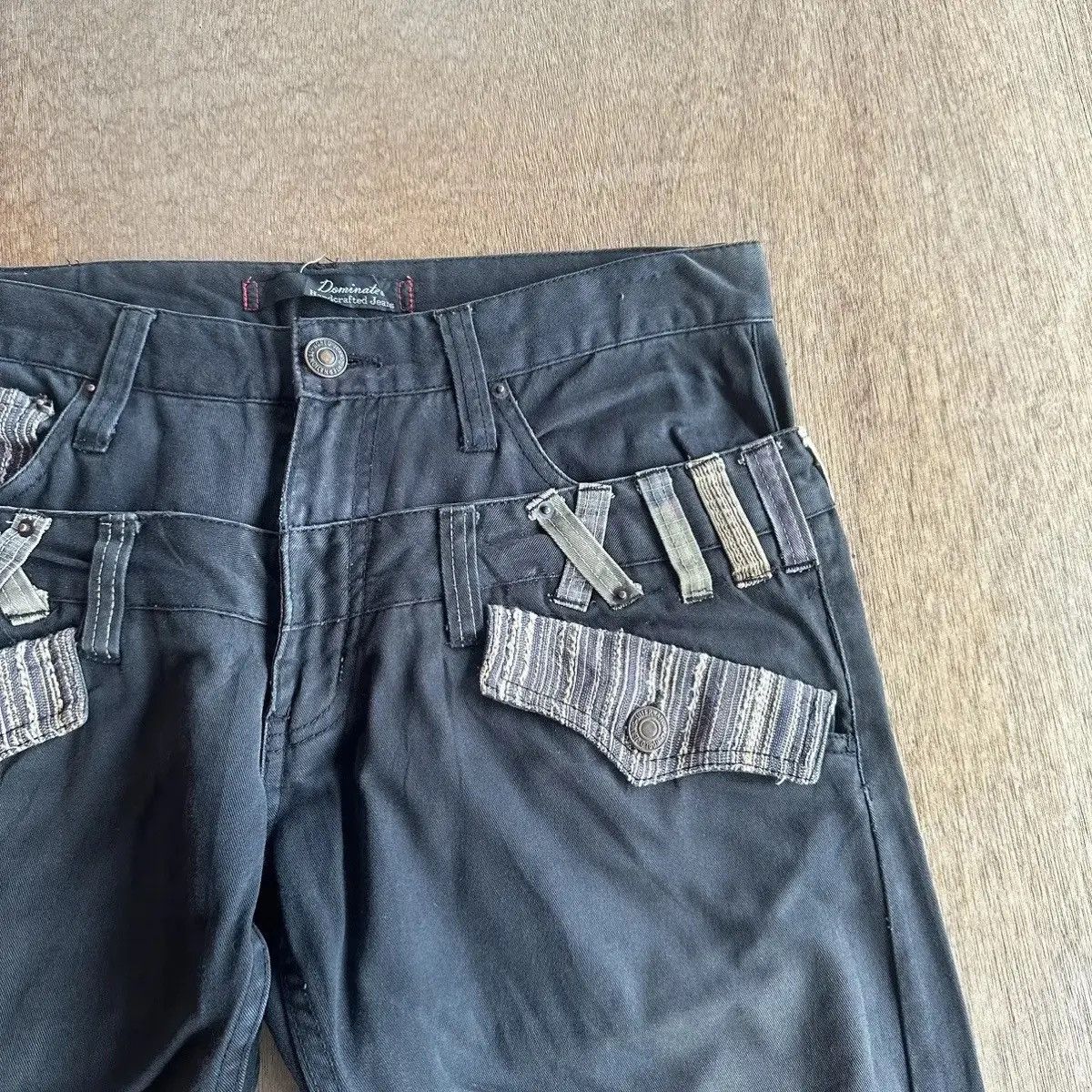 Seditionaries SICKS!! DOMINATE Jeans Double Waist Bondage Curve Leg Faded Size US 32 / EU 48 - 7 Thumbnail