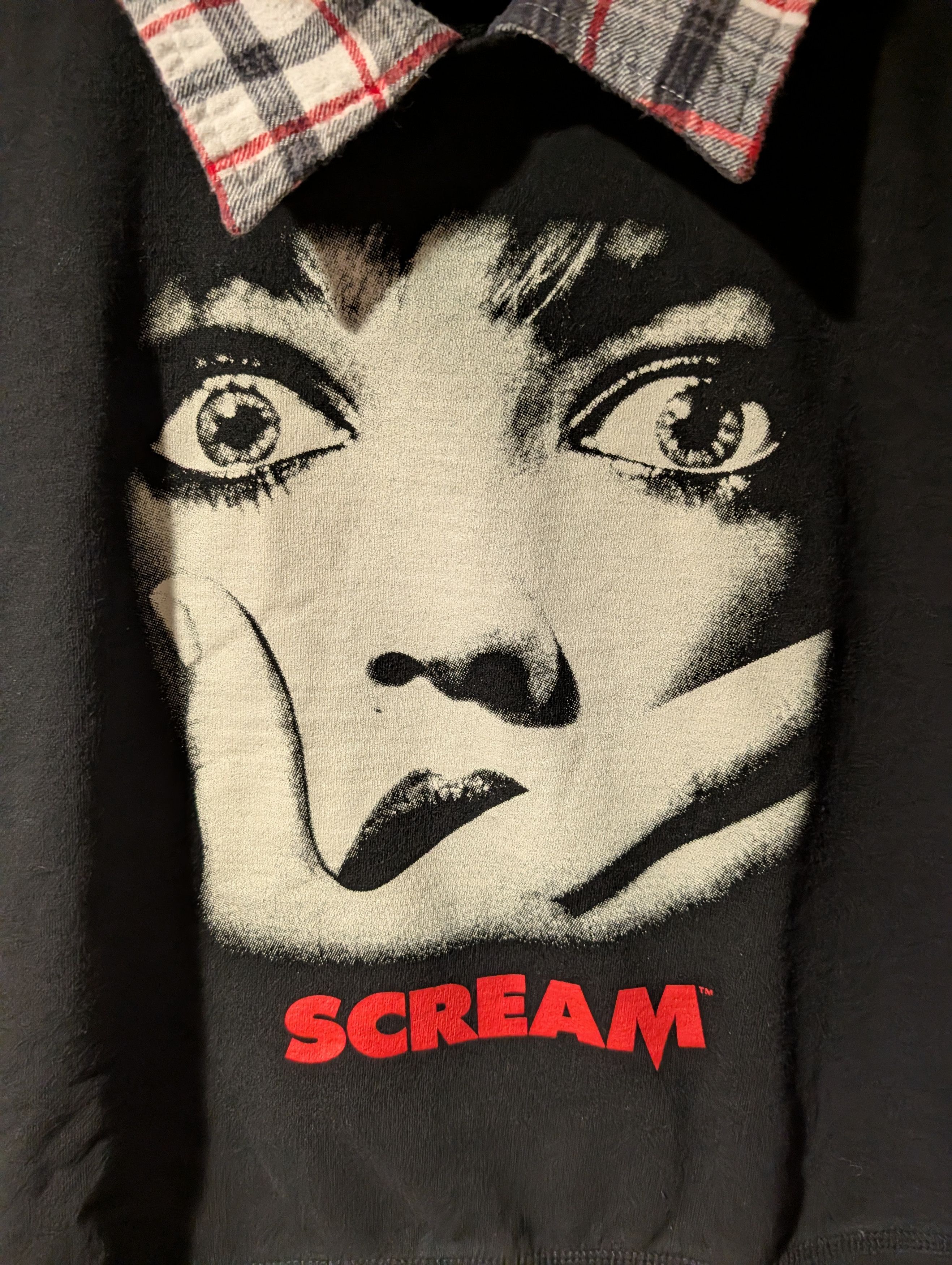 Expert Horror Scream Movie Ghostface Layered Sweatshirt Women Plaid Horror Size L / US 10 / IT 46 - 2 Thumbnail