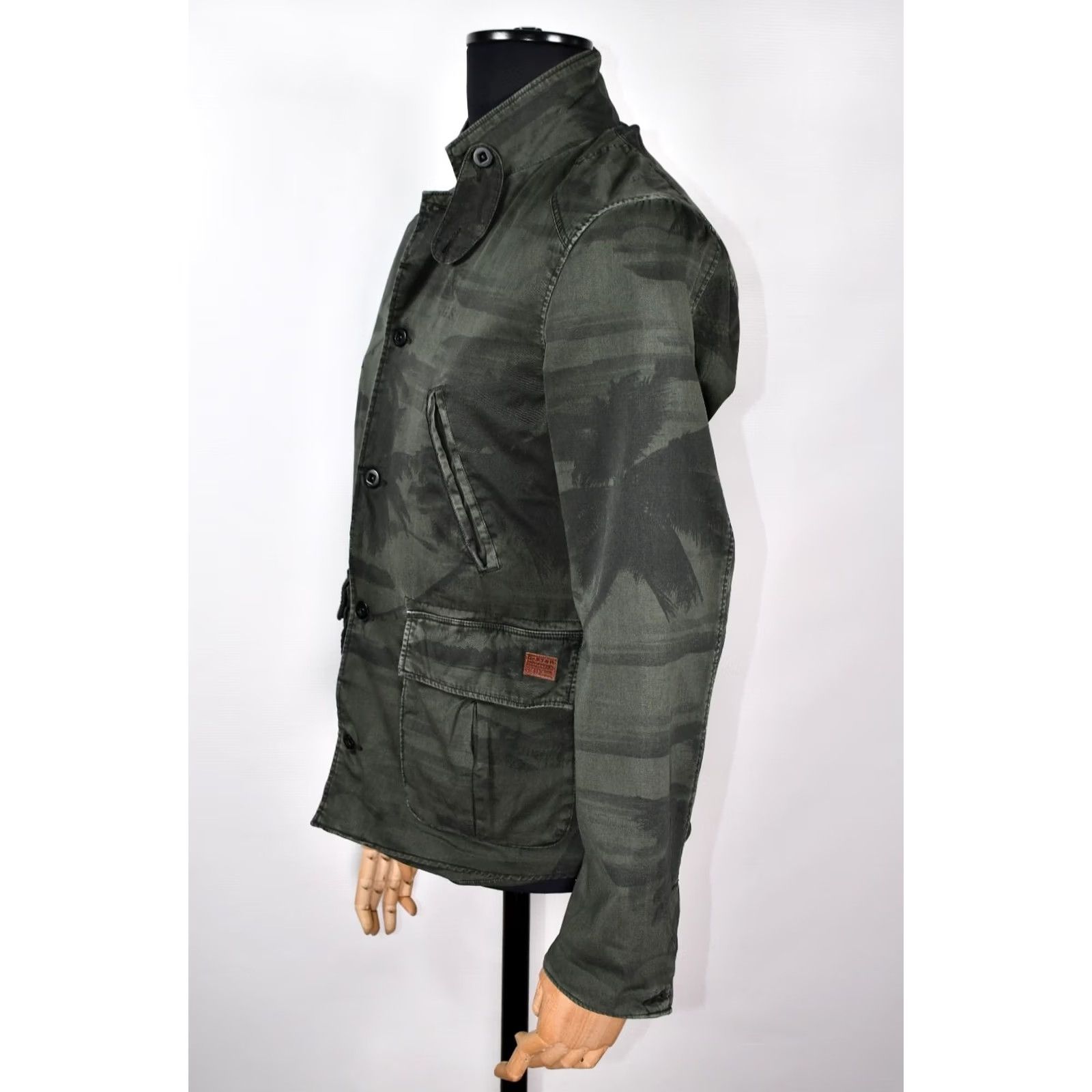 G-Star G-Star Raw Cargo Norris Palm Blazer Jacket M Men Green 100% Cotton Logo Vintage: No Casual Cardigan? Size 40R - 7 Thumbnail
