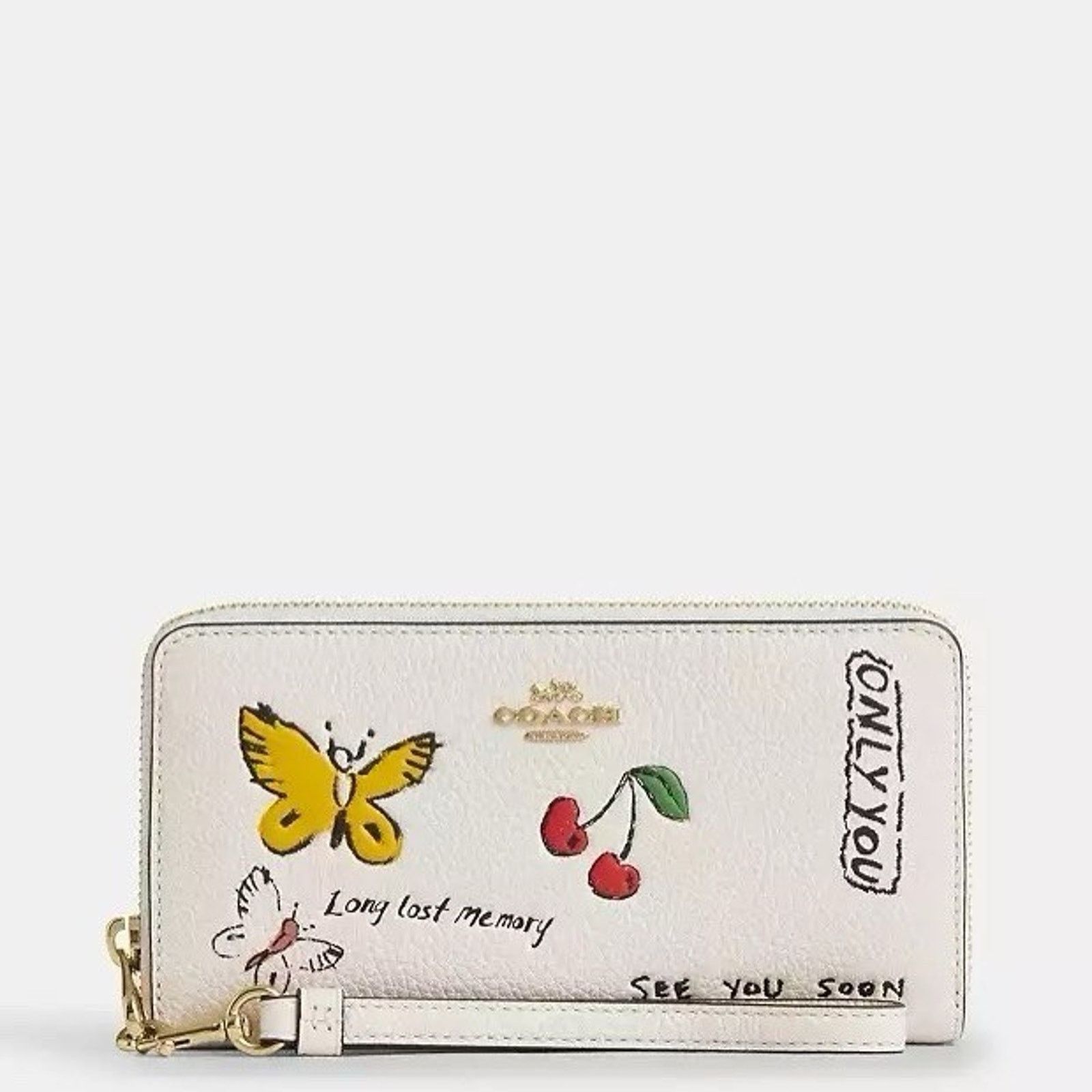 Coach NWT Coach Long Zip Around Wallet With Sketch Print CAX11 Size ONE SIZE - 6 Thumbnail