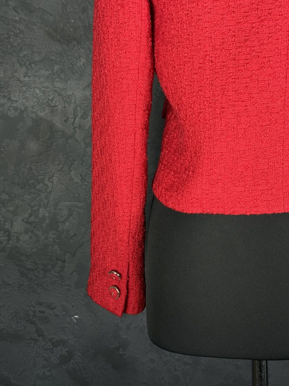 Vintage Archive!! VERSACE Classic V2 80s Red Skirt Jacket Suit Wool Size M / US 6-8 / IT 42-44 - 12 Thumbnail