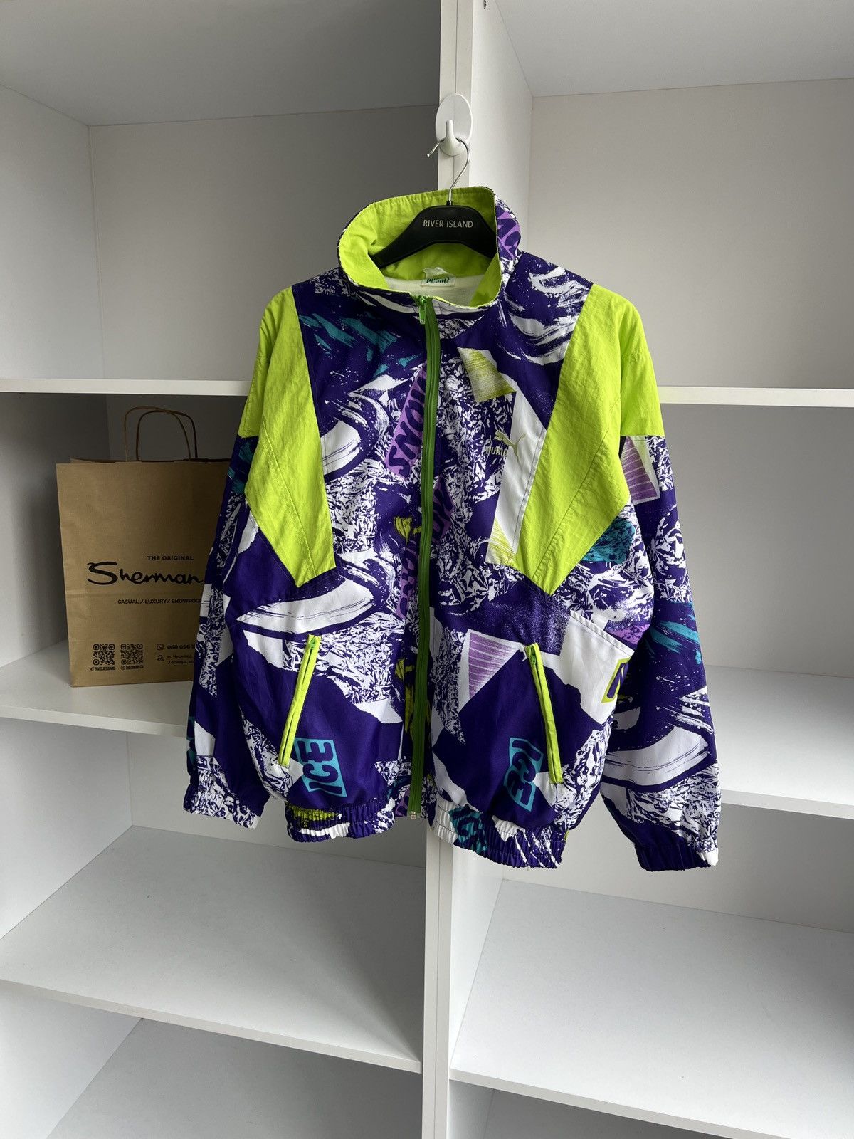 Puma × Vintage Vintage Puma Sports Jacket Track 90s Mens Size US M / EU 48-50 / 2 - 2 Thumbnail