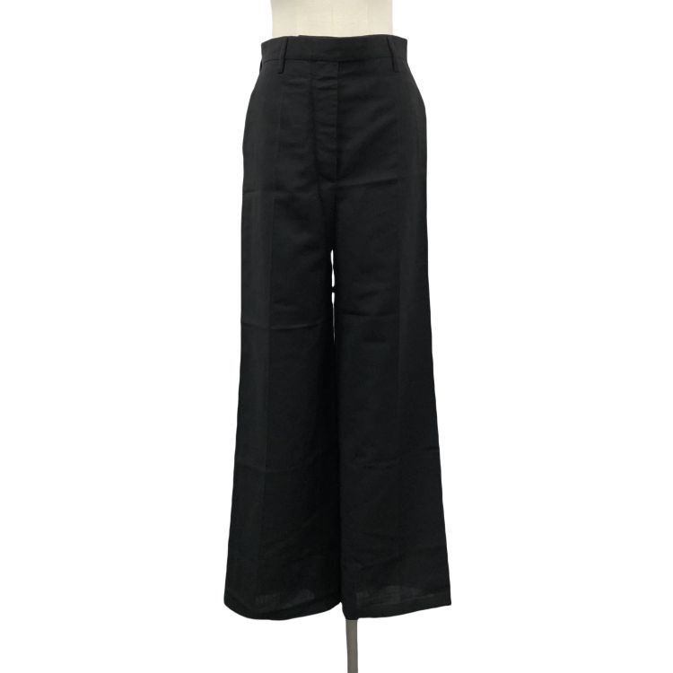 Prada Prada Black Mohair Blend Pants Size 38 Size 26" / US 2 / IT 38 - 1 Thumbnail