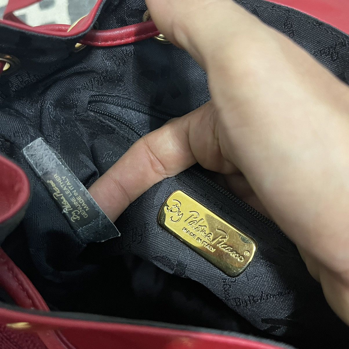 Paloma Picasso Authentic Vintage Paloma Picasso Leather Backpack Size ONE SIZE - 8 Thumbnail