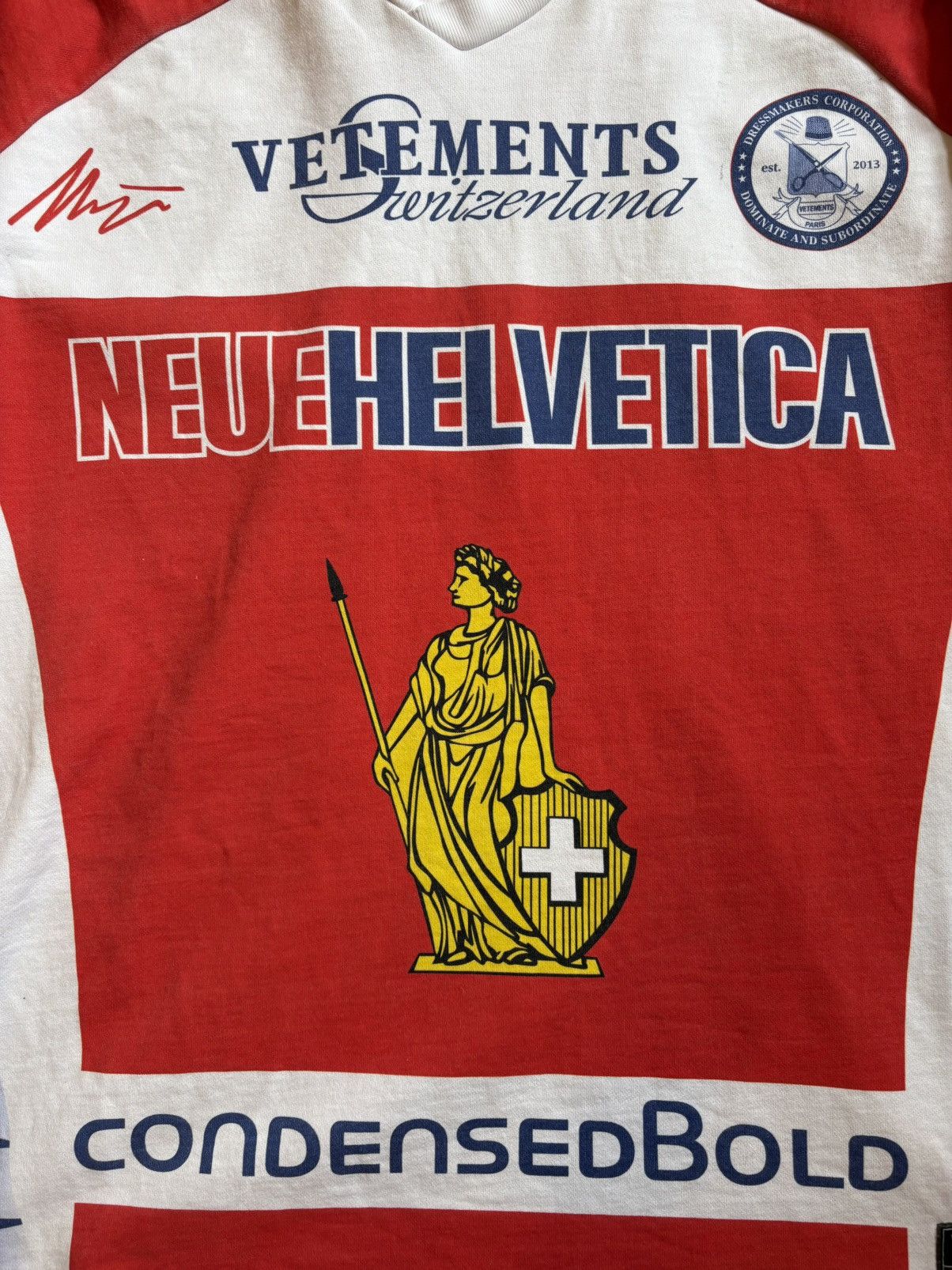 Vetements Vetements SS20 Helvetica Hockey Jersey Size US S / EU 44-46 / 1 - 3 Thumbnail
