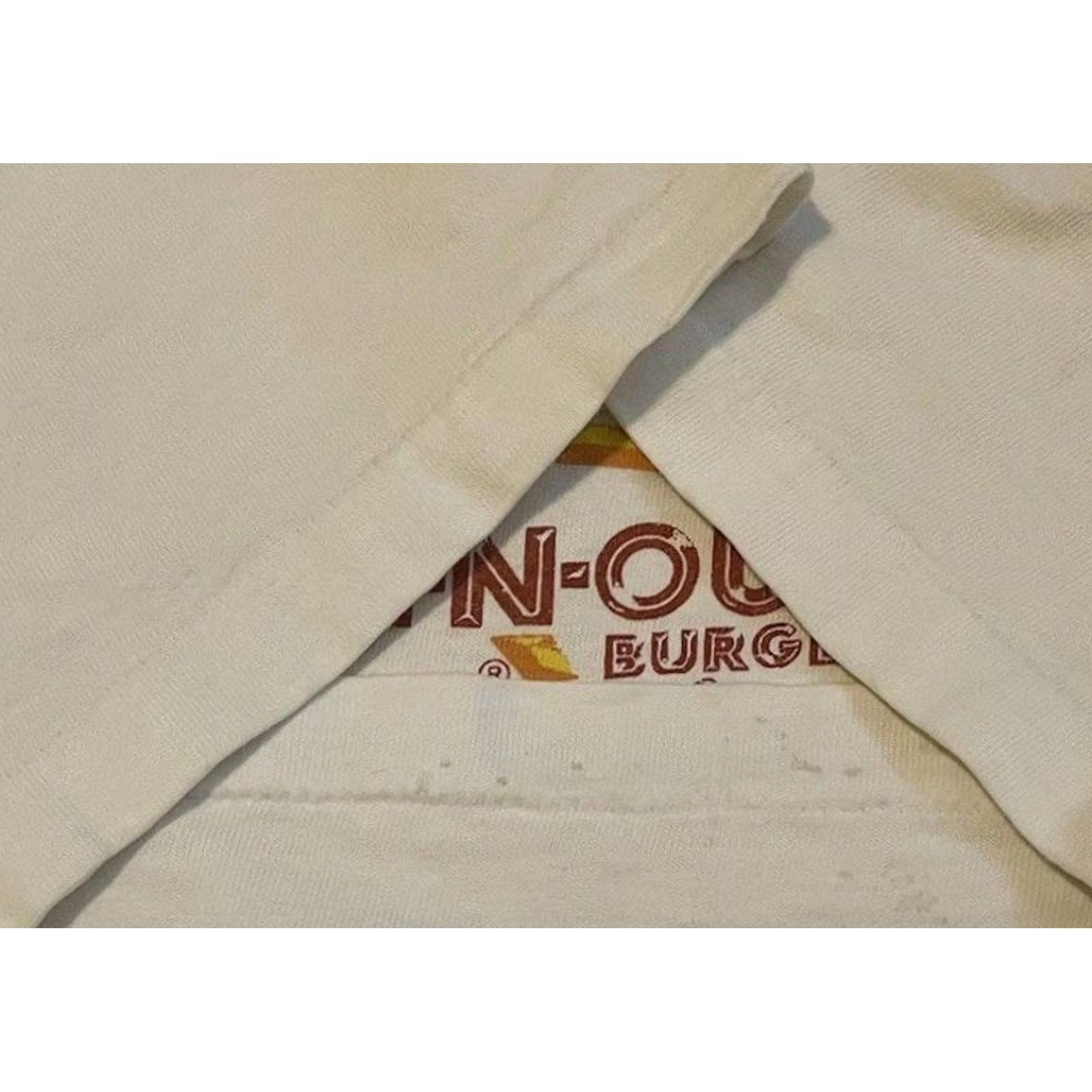 Vintage VINTAGE In N Out Burger Faded Shirt S White Modern 90s 80s Fast Food Surf Grunge USA Mens Shirt Size US S / EU 44-46 / 1 - 5 Thumbnail