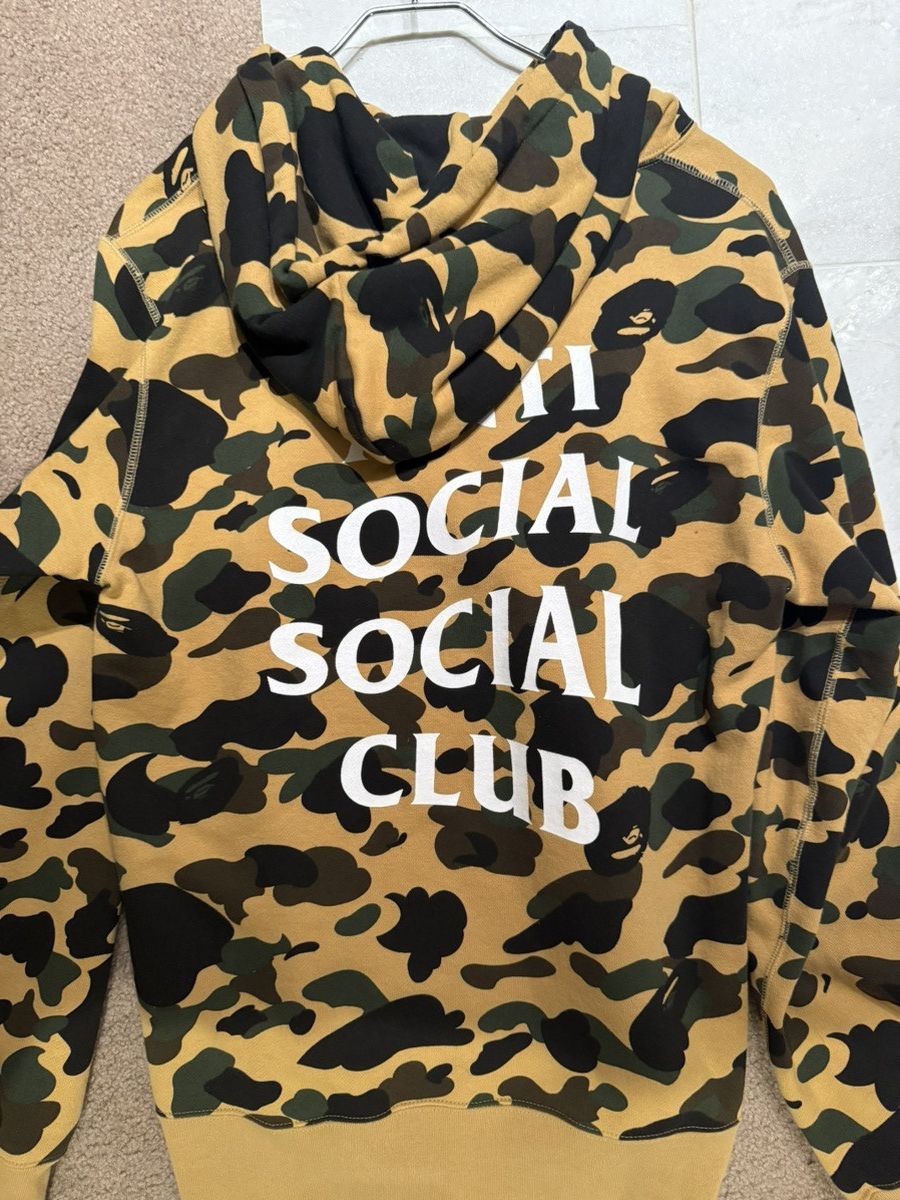 Anti Social Social Club × Bape BAPE X ASSC 1st CAMO RARE HOODIE WORN 2x Size US XL / EU 56 / 4 - 4 Thumbnail