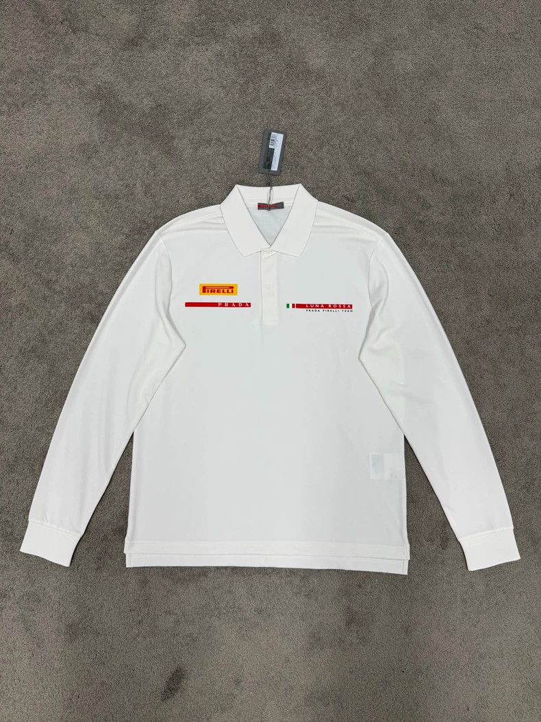 PRADA x LUNA ROSSA Long Sleeve Polo - dmc