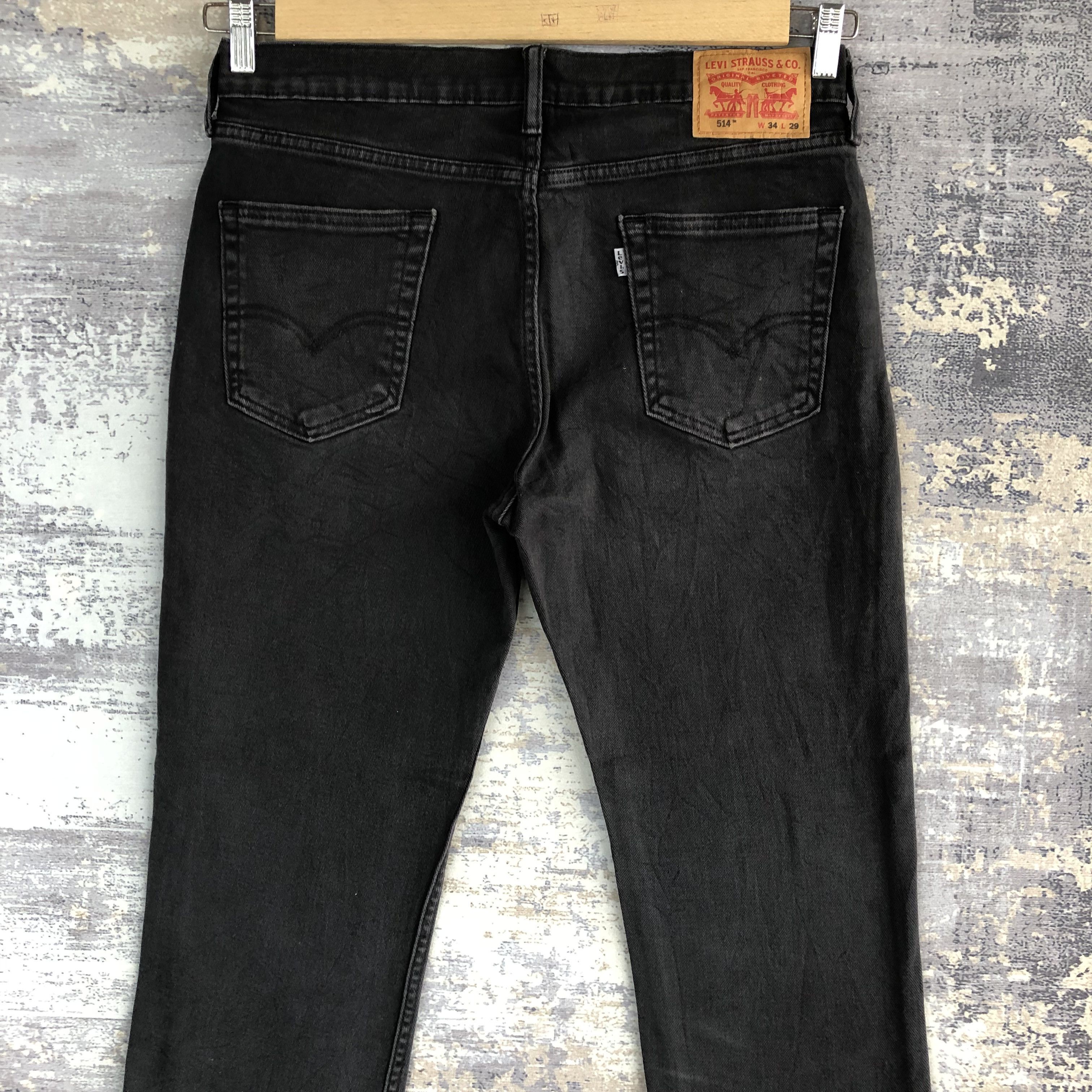 Levi's Vintage Y2K Levis Faded Black Jeans Levi's Light Wash Denim Size US 32 / EU 48 - 4 Thumbnail