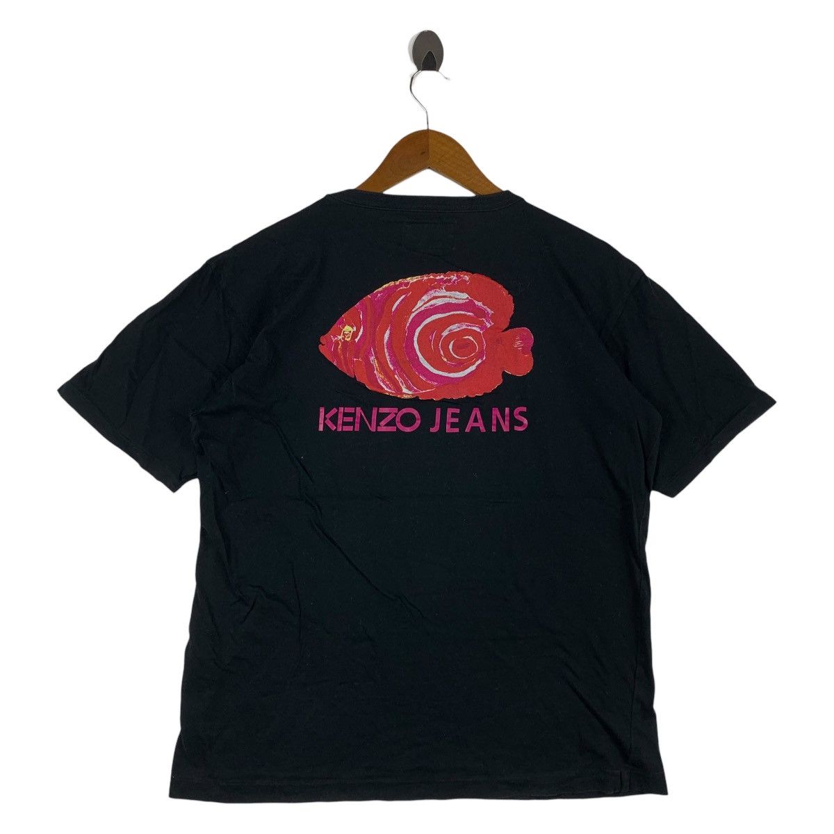 Kenzo Vintage KENZO jeans big logo back hit tee Size US M / EU 48-50 / 2 - 1 Thumbnail