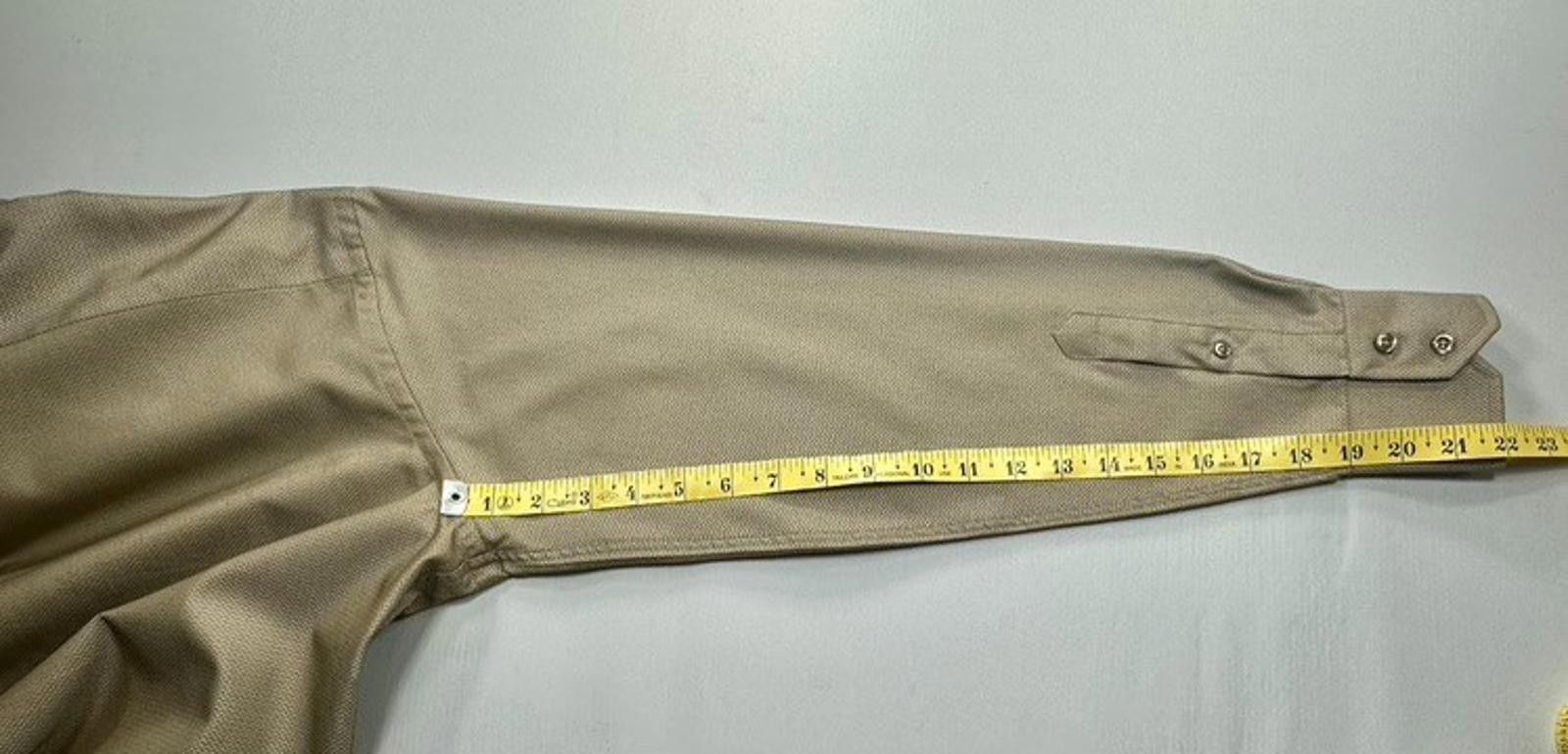 J Ferrar J. Ferrar Cotton/Polyester Button Down Brown 15.5/34-35 Size 42R - 4 Thumbnail