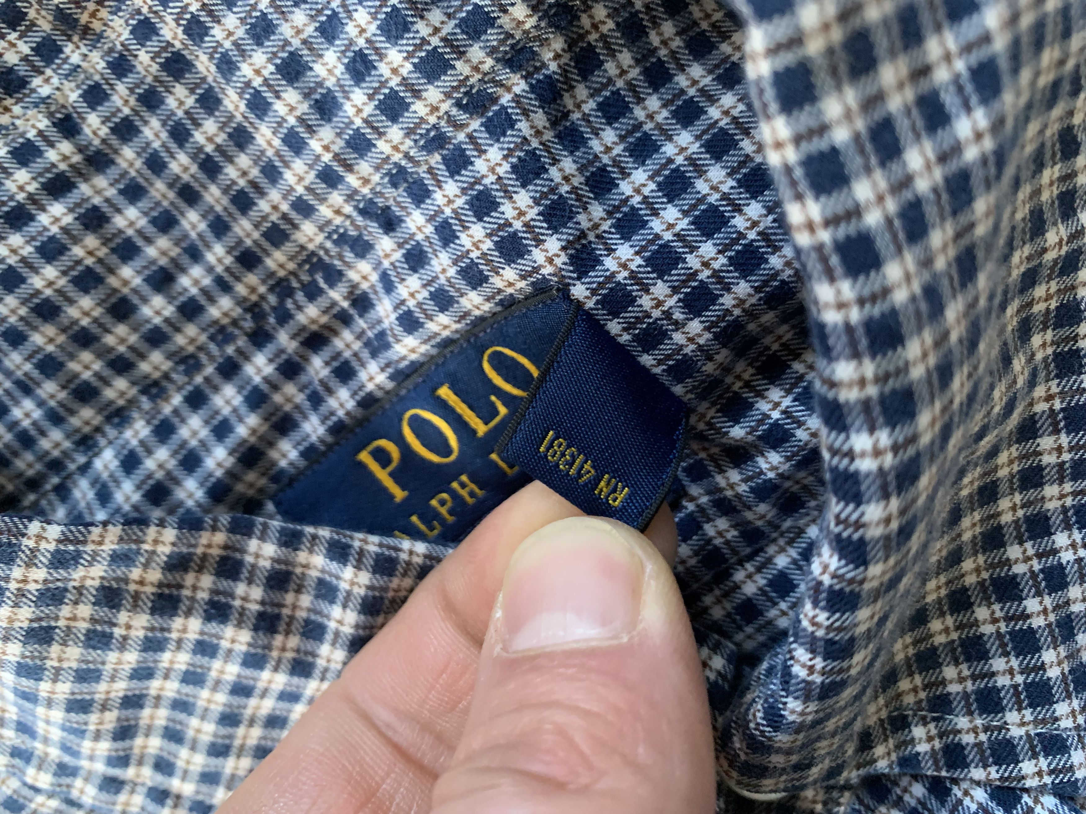 Polo Ralph Lauren × Ralph Lauren × Vintage Polo Ralph Lauren Custom Fit Plaid Long Sleeve Shirt Size US S / EU 44-46 / 1 - 8 Thumbnail
