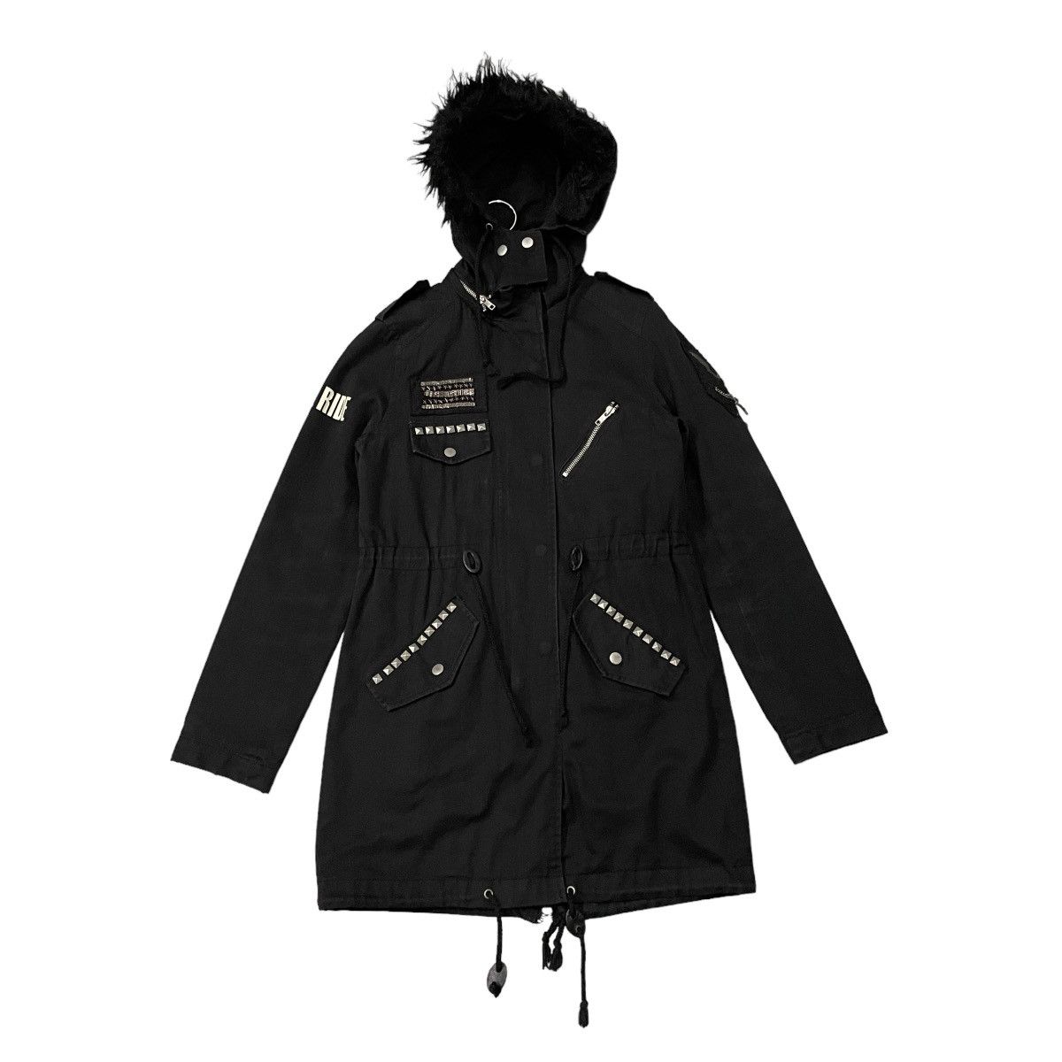 Le Grande Bleu (L.G.B.) Vintage Glad News Seditionaries Punk Skull Fishtail Parka Size US XS / EU 42 / 0 - 2 Thumbnail