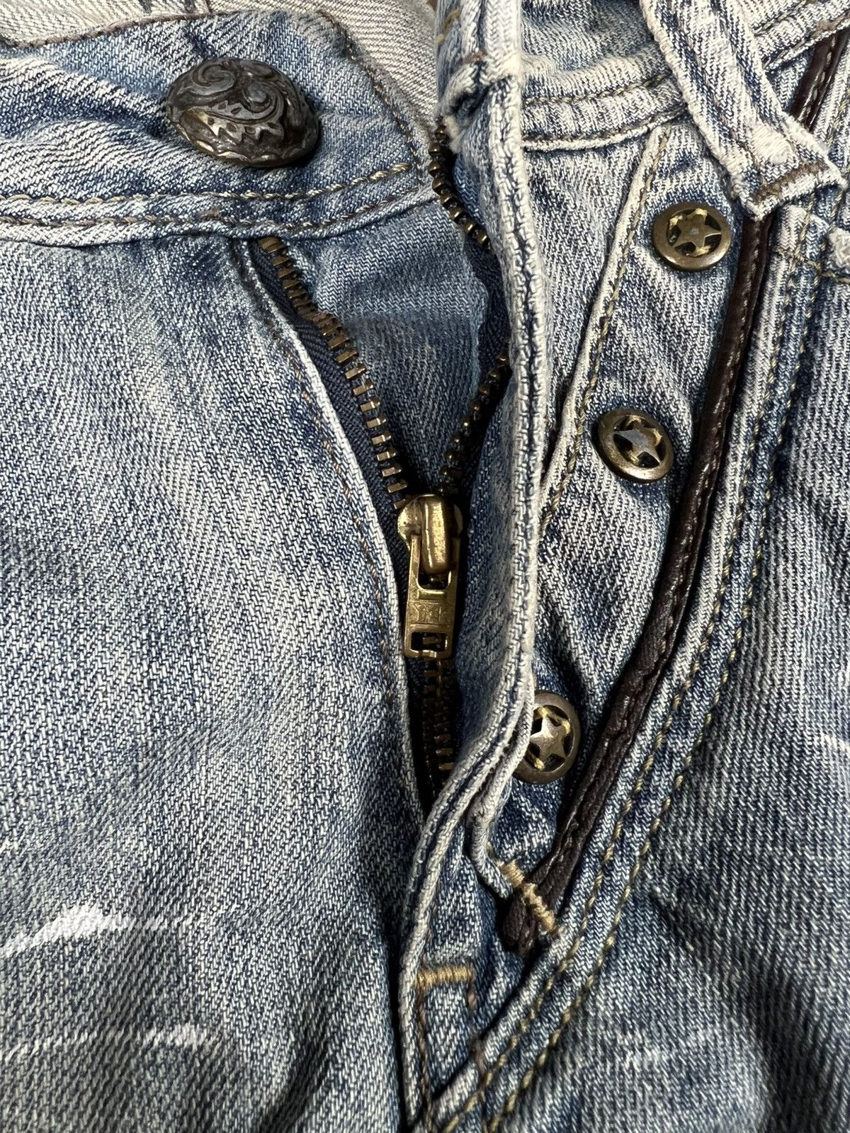 Japanese Brand Vintage Japanese Junya Watanabe GOA Style Denim Y2K Jeans Size US 30 / EU 46 - 9 Thumbnail