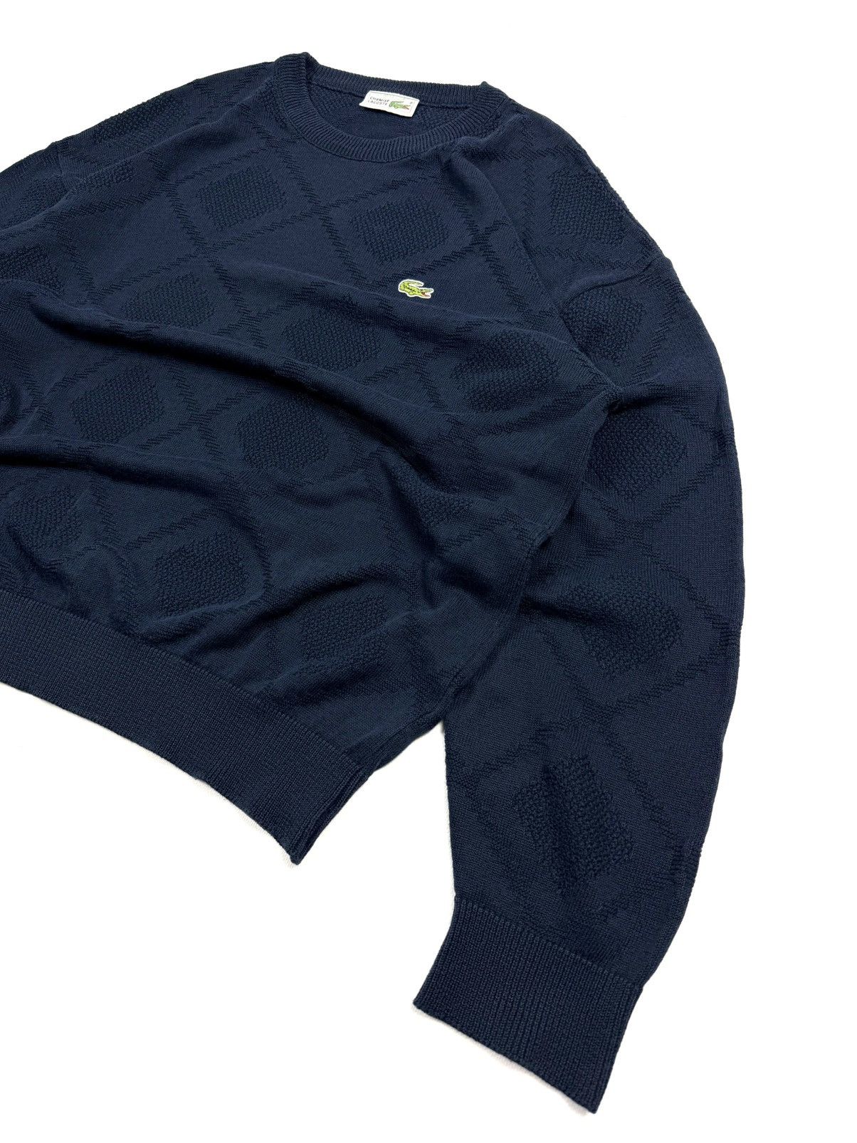 Lacoste 80s Lacoste Vintage Knit Sweater Navy Men’s 6 France Retro Size US L / EU 52-54 / 3 - 5 Thumbnail