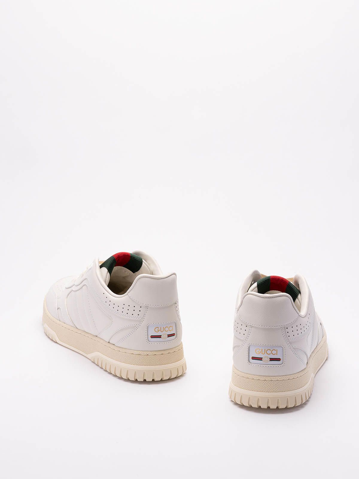 Gucci Gucci Re-Web Leather Sneakers Size US 6 / EU 39 - 3 Thumbnail