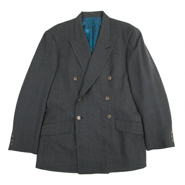 Jean Paul Gaultier Jean Paul GAULTIER HOMME Kanji Print Jacket Charcoal Size 50 Size US L / EU 52-54 / 3 - 1 Thumbnail