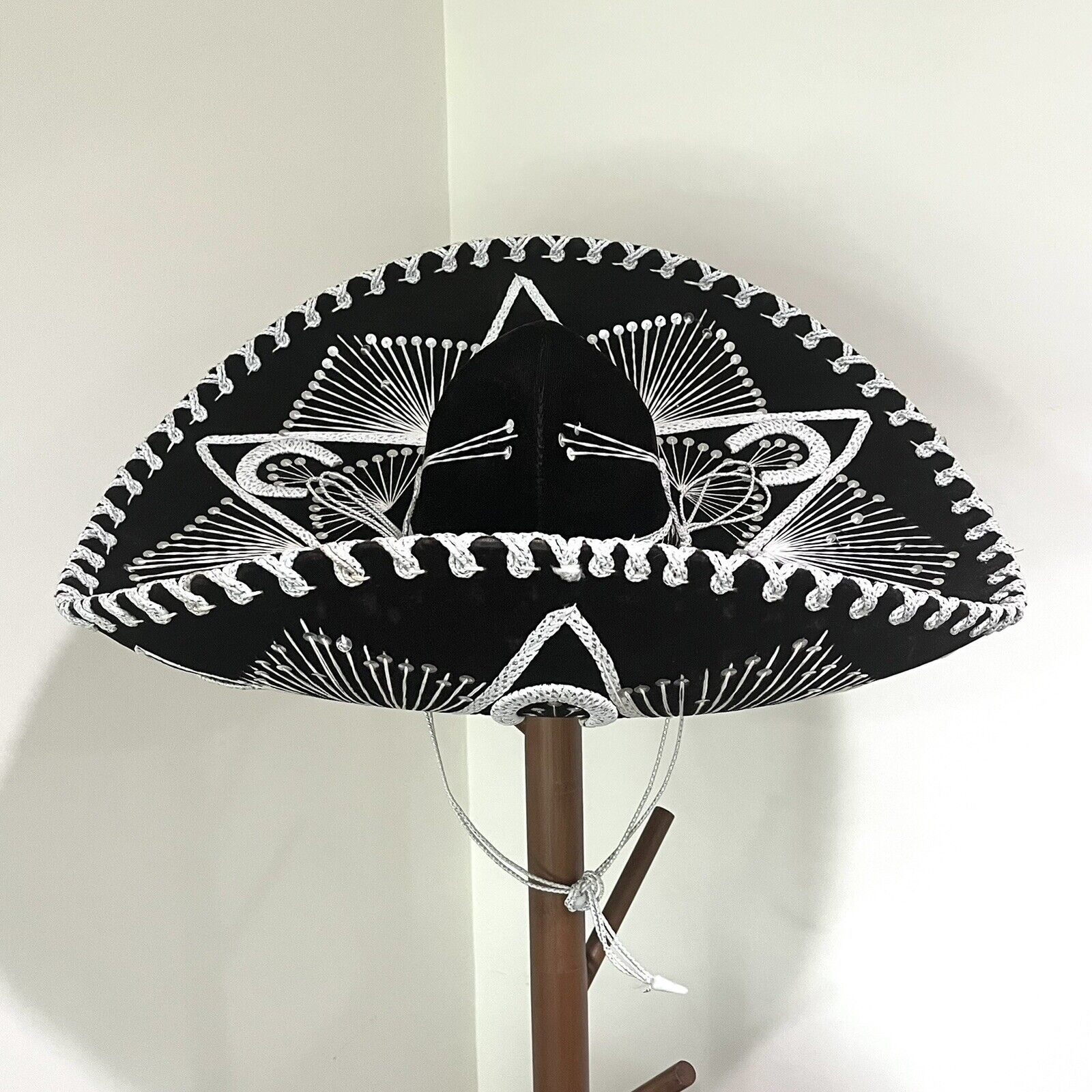 Pigalle Pigalle Mexican Mariachi Sombrero Black & White Horseshoes Size ONE SIZE - 4 Thumbnail
