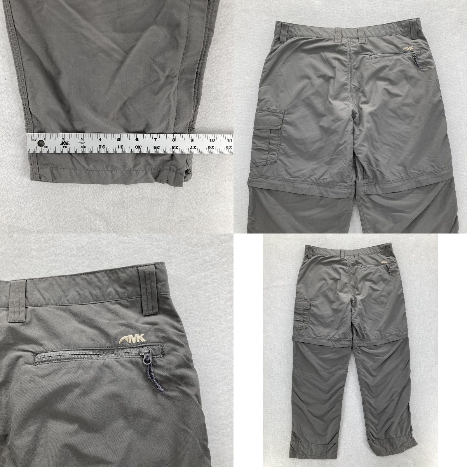 Mountain Khakis VINTAGE? No. Mountain Khakis Pants Mens 36x32 Gray Granite Creek Convertible Zip Off Hiking Size US 36 / EU 52 - 9 Thumbnail