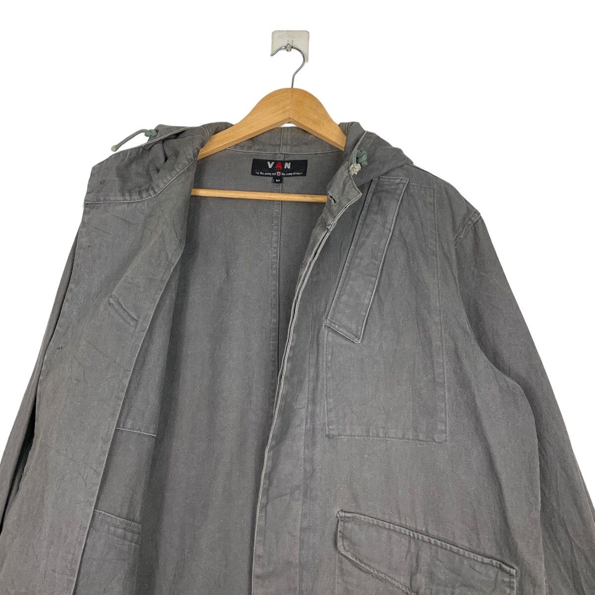 Japanese Brand VAN JAC Gray Parka Chore Jacket #1005-C45 Size US M / EU 48-50 / 2 - 11 Thumbnail