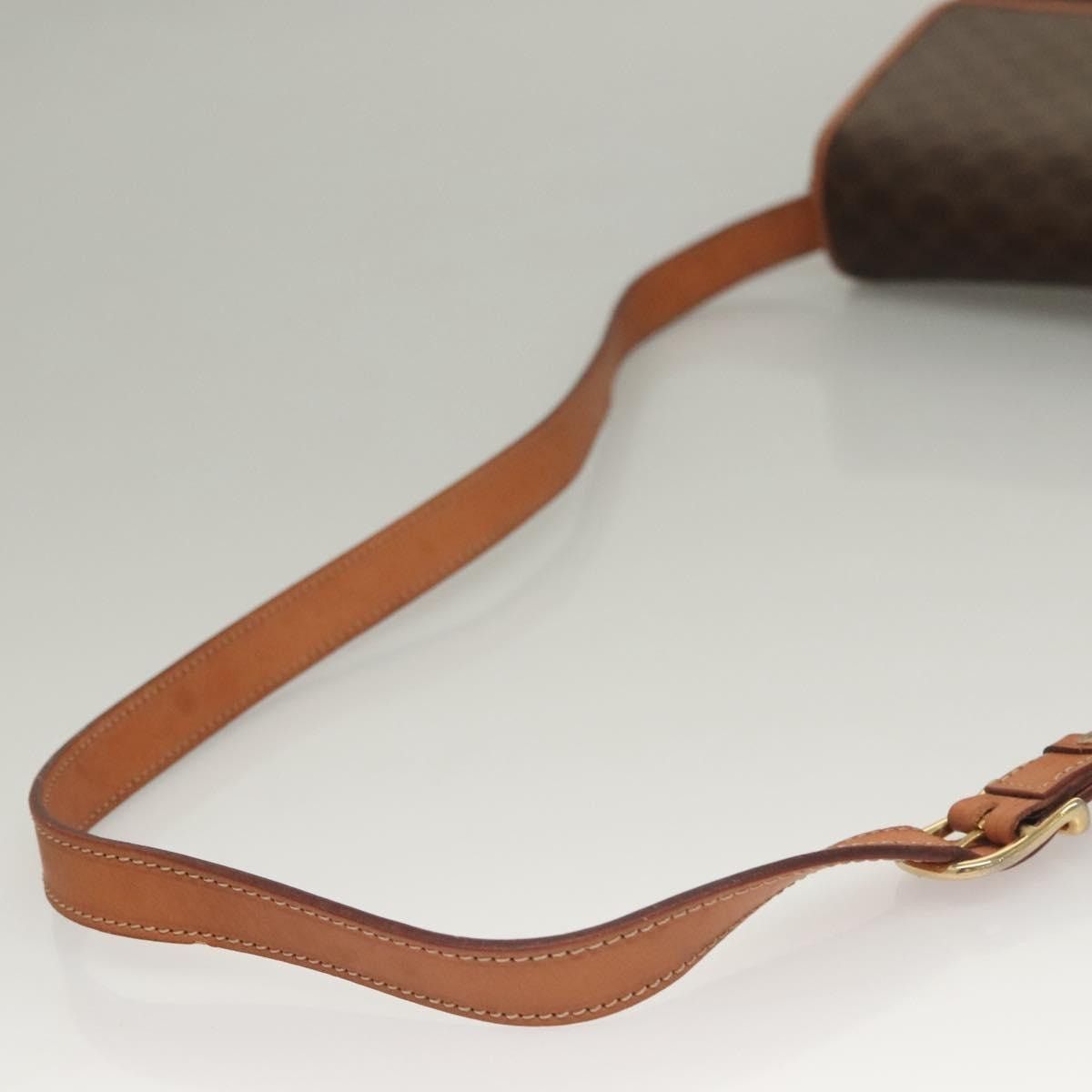 Celine CELINE Macadam Canvas Shoulder Bag Pvc Leather Brown Gold Size ONE SIZE - 7 Thumbnail