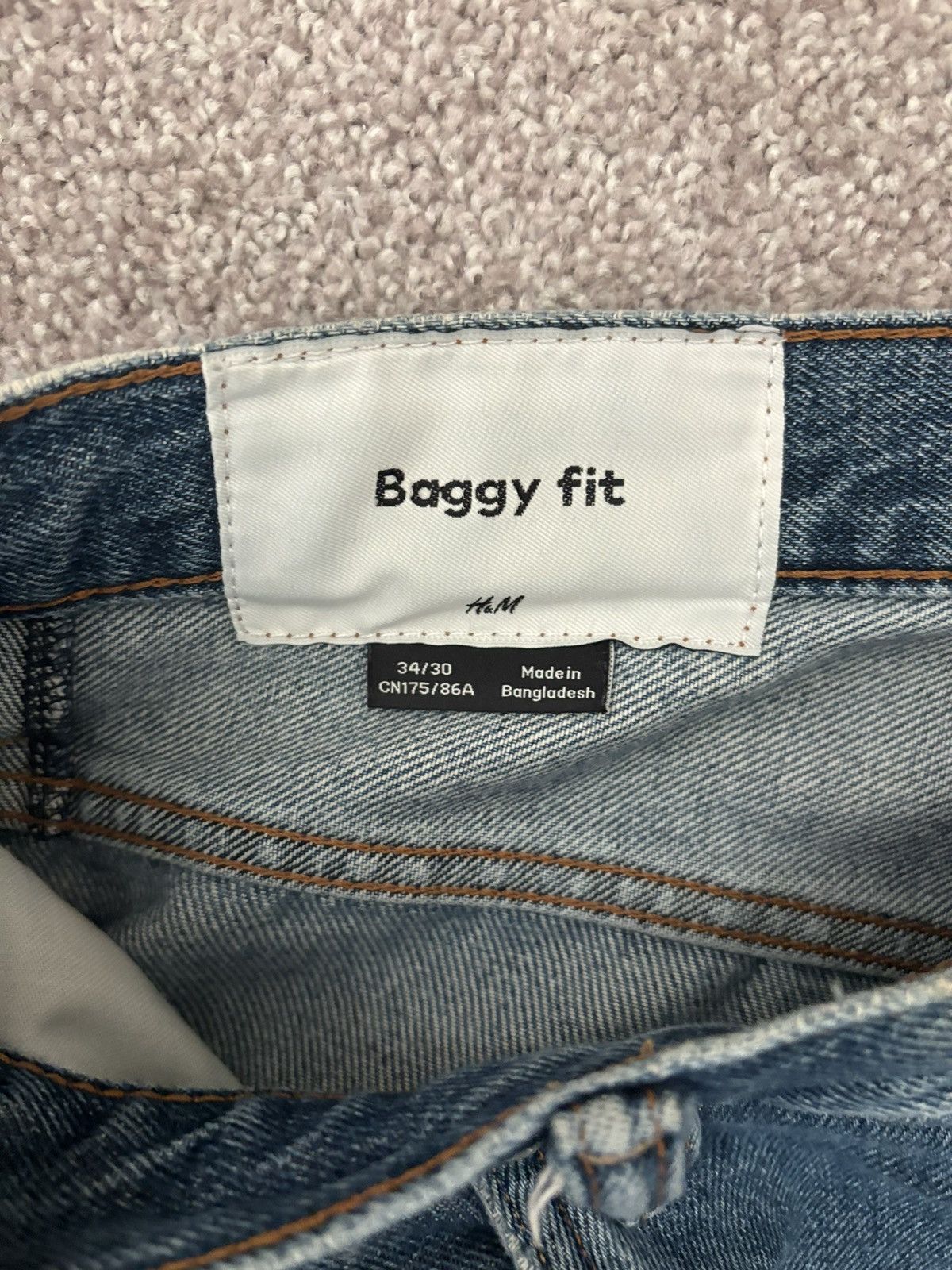 H&M H&M Baggy Jeans Size US 34 / EU 50 - 2 Thumbnail