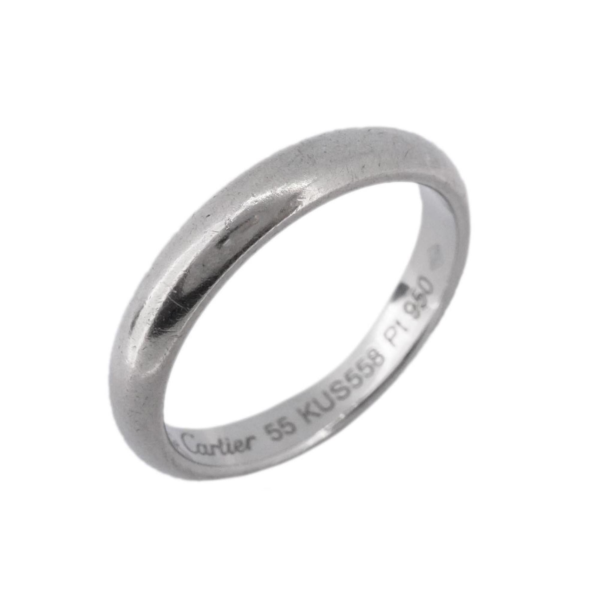 image of Cartier Ring Classic Wedding Pt950 Platinum Ladies, Women's