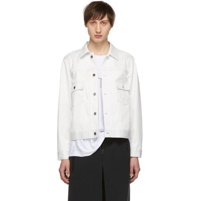 Comme des Garcons White Water-Resistant Pleated Jacket Size US M / EU 48-50 / 2 - 2 Thumbnail