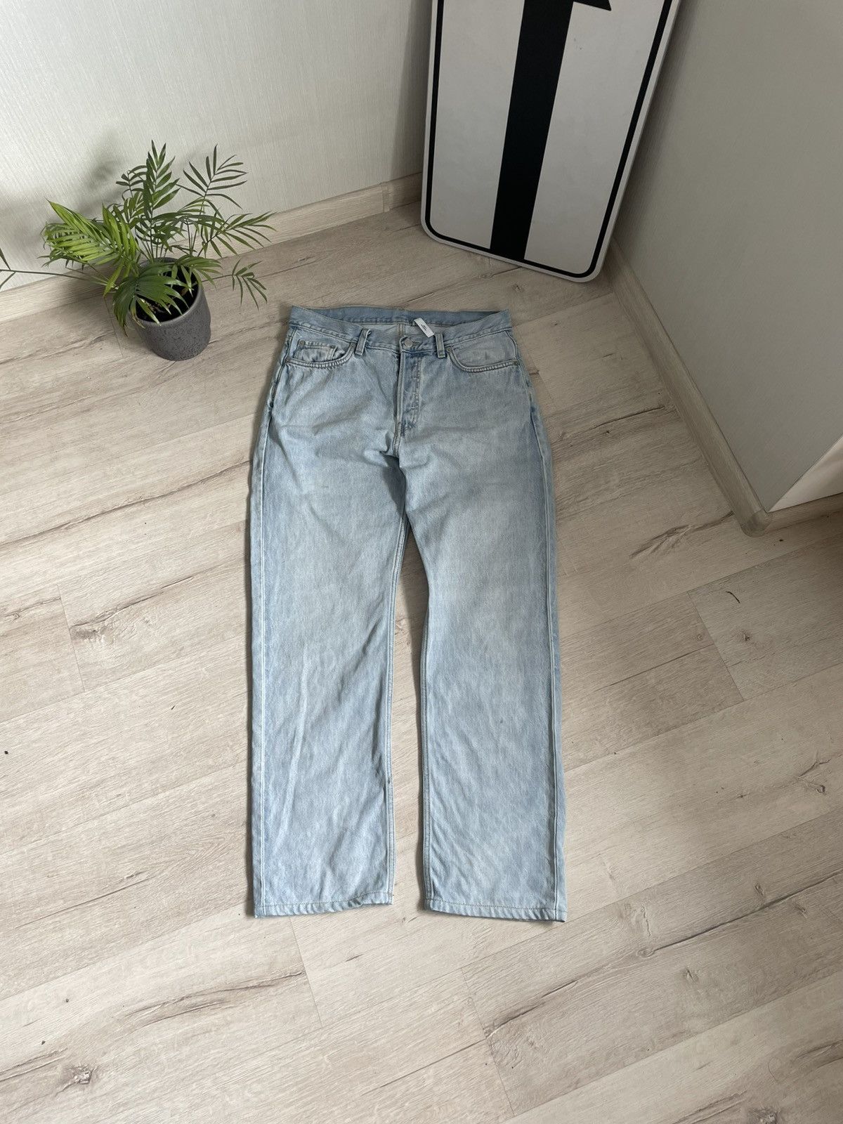 Designer × Weekday Pant Weekday Space Denim Astro Jeans Rela Straight 29x32 Y2k Size US 30 / EU 46 - 9 Thumbnail