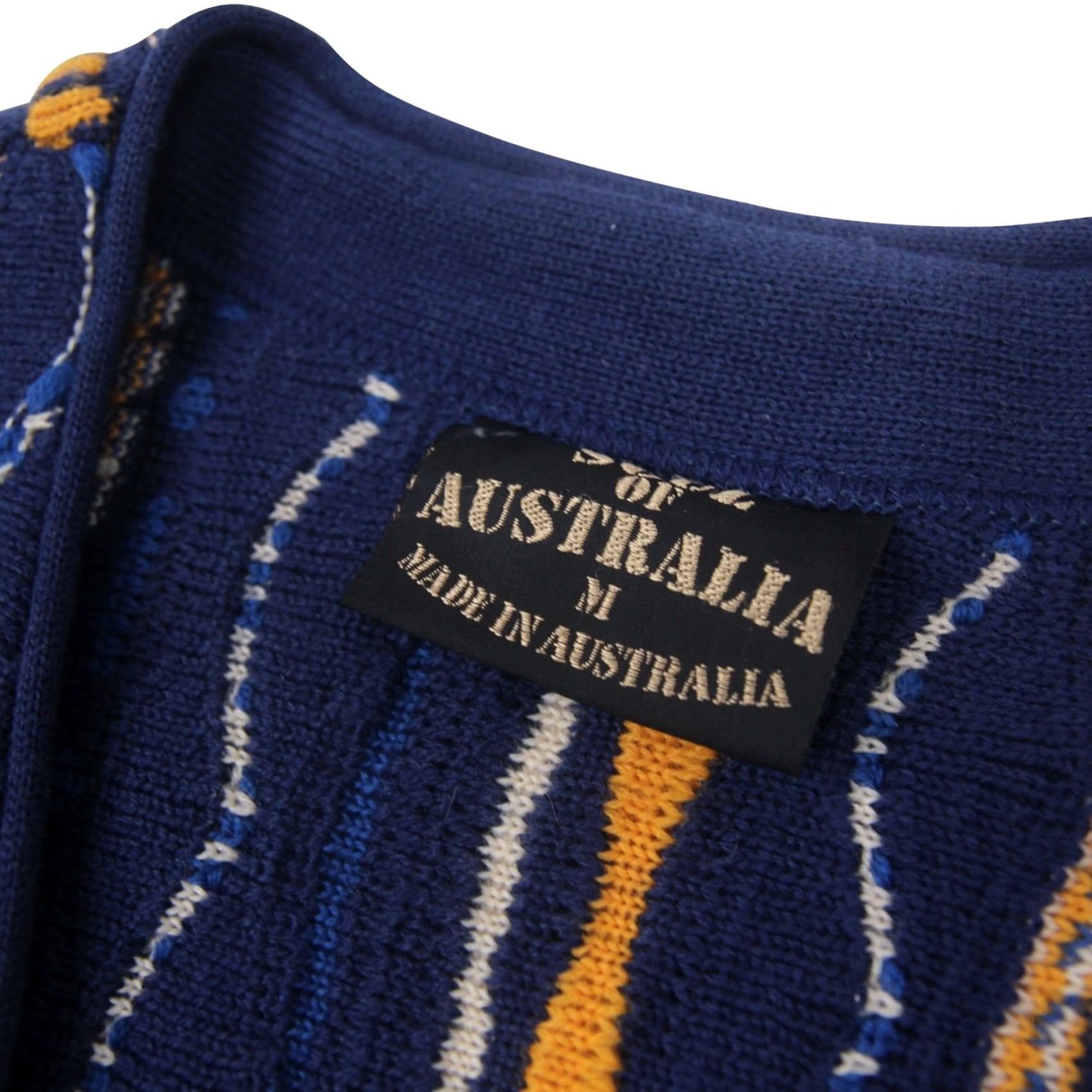 Coogi VINTAGE Coogi Soul of Australia Crazy Cardigan Sweater Mens M Blue Cardigan Sweater Size US M / EU 48-50 / 2 - 4 Thumbnail