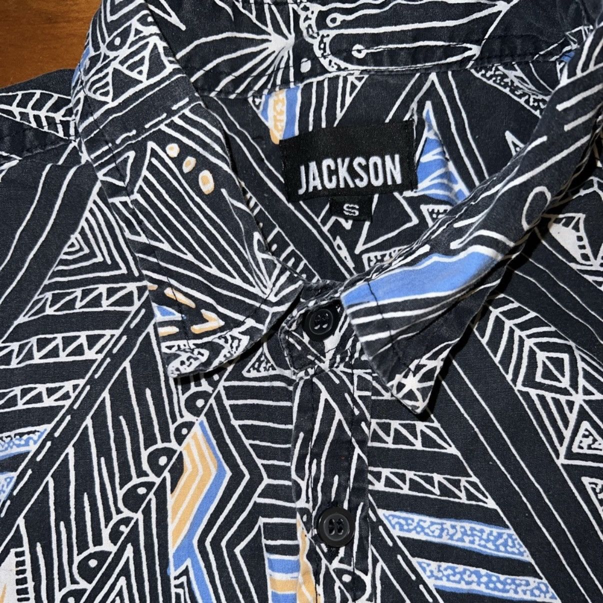 Vintage JACKSON Short Sleeved Button Up, Men’s Small Size US S / EU 44-46 / 1 - 2 Thumbnail